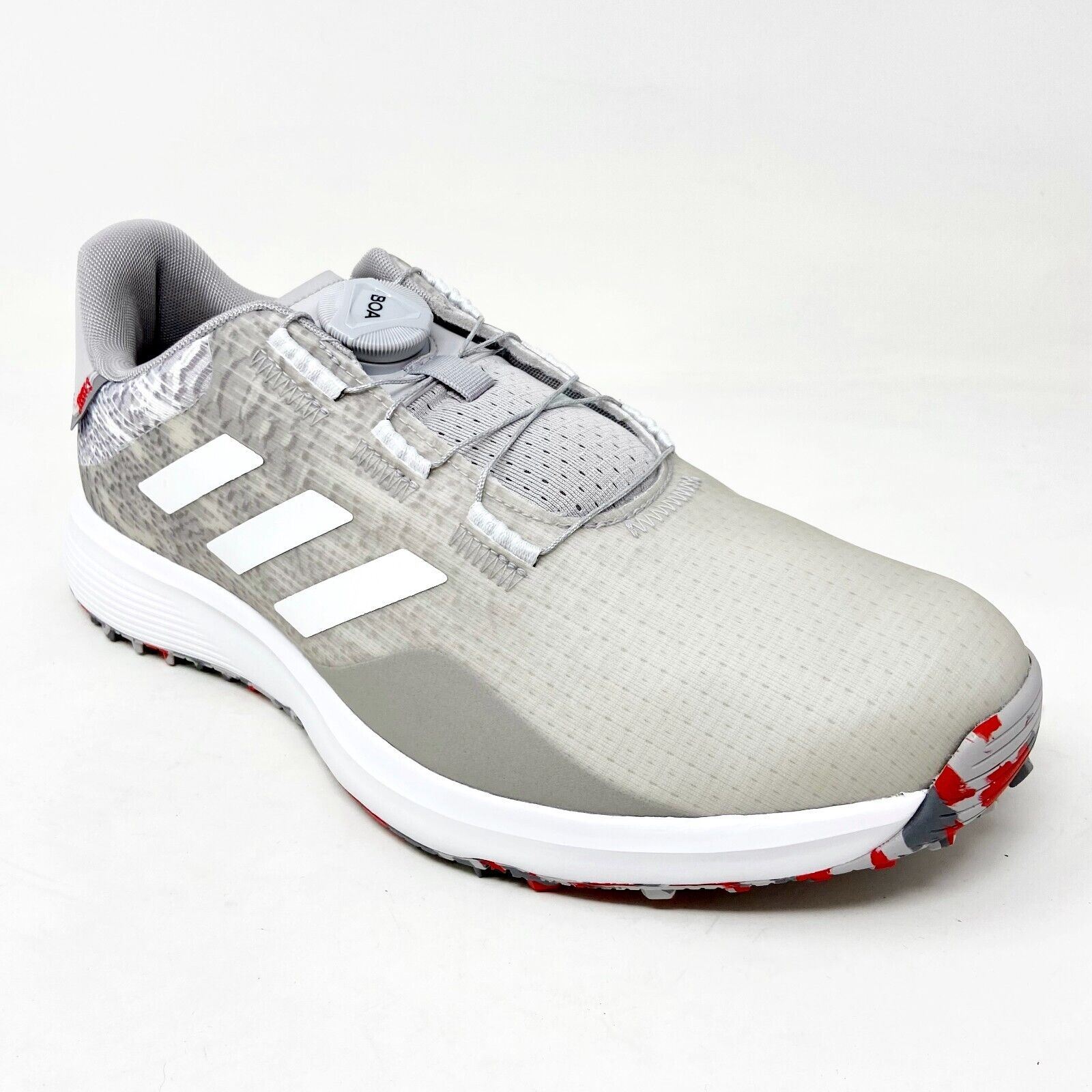 Adidas S2G SL BOA Spikeless Grey Mens Waterproof Golf Shoes GV9786