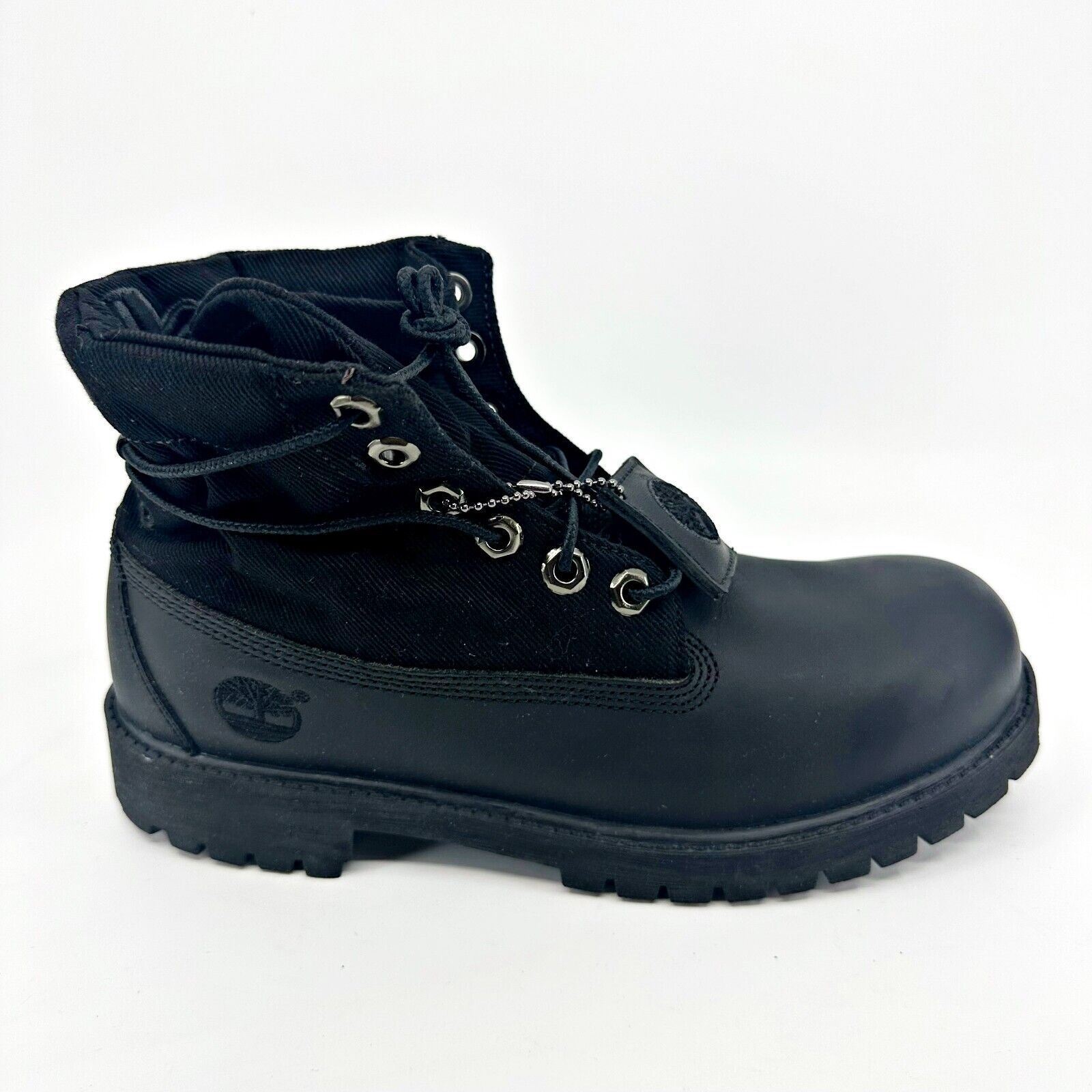 Timberland 6 In Roll Top Waterproof Convesso Black Kids Junior