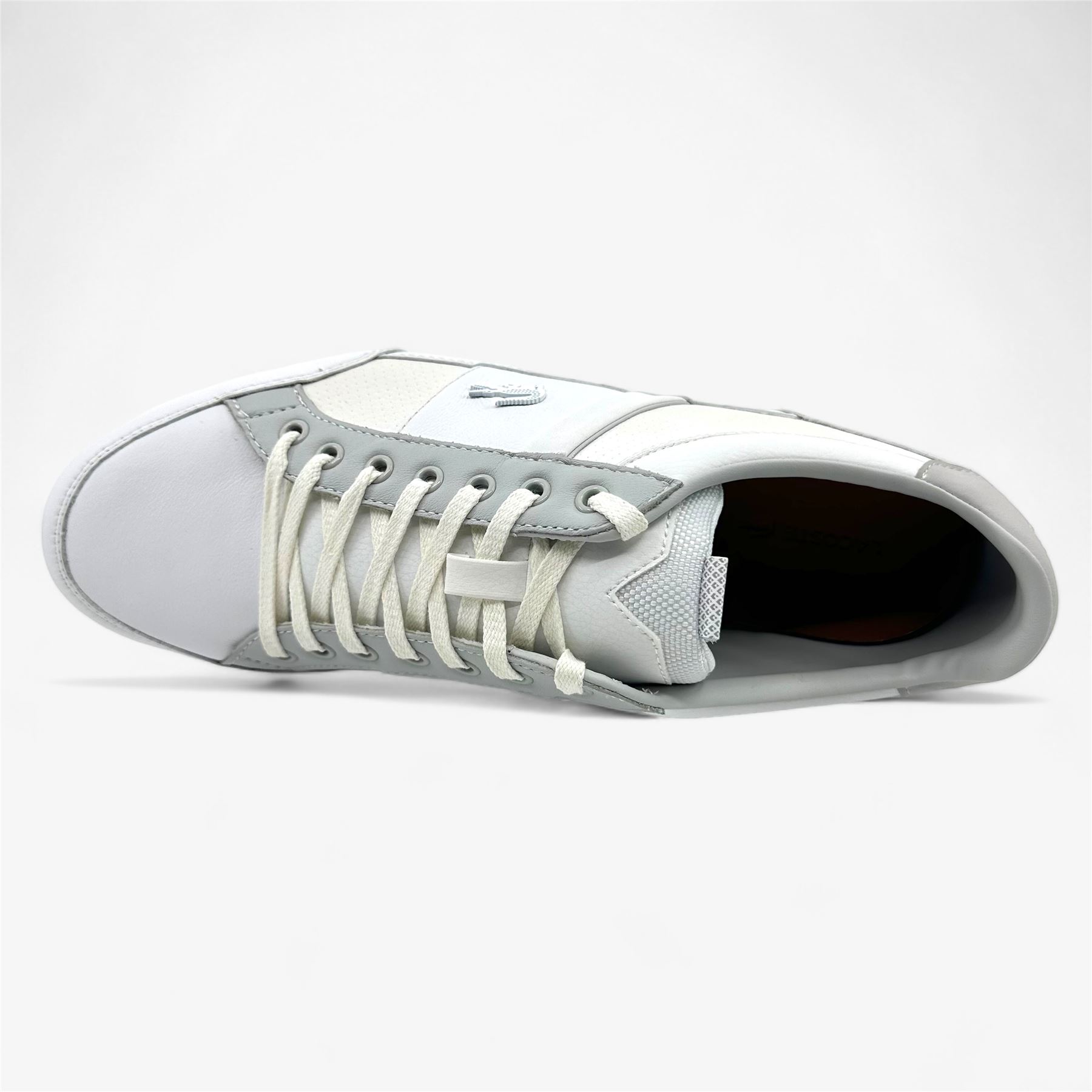 ☁️ Lacoste Chaymon PRM US SPM White Light Gray Mens Casual Sneaker | eBay