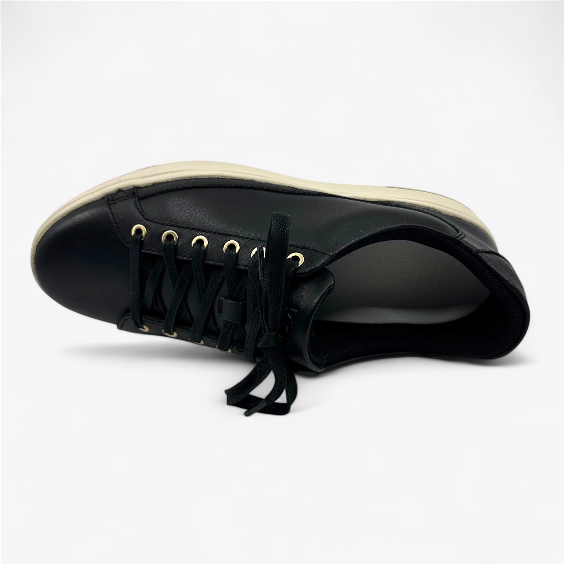 Kizik Vegas Black Gold Mens Athletic Sneaker VegasBlackandGold_Primary_Bott  main image 4