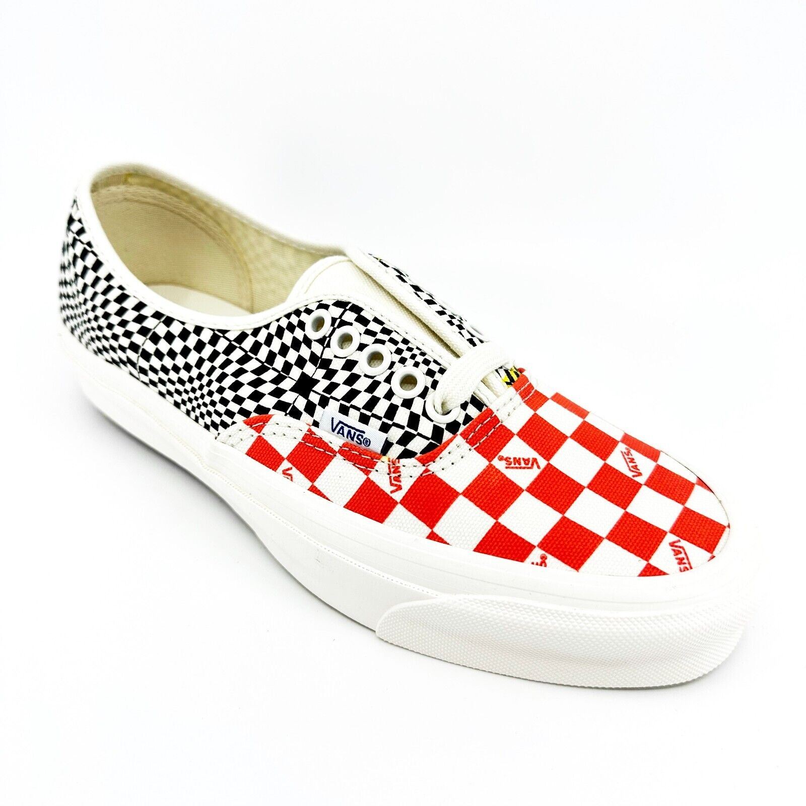 Vans Vault OG Authentic LX (Canvas) Logo Checkerboard Flame Black