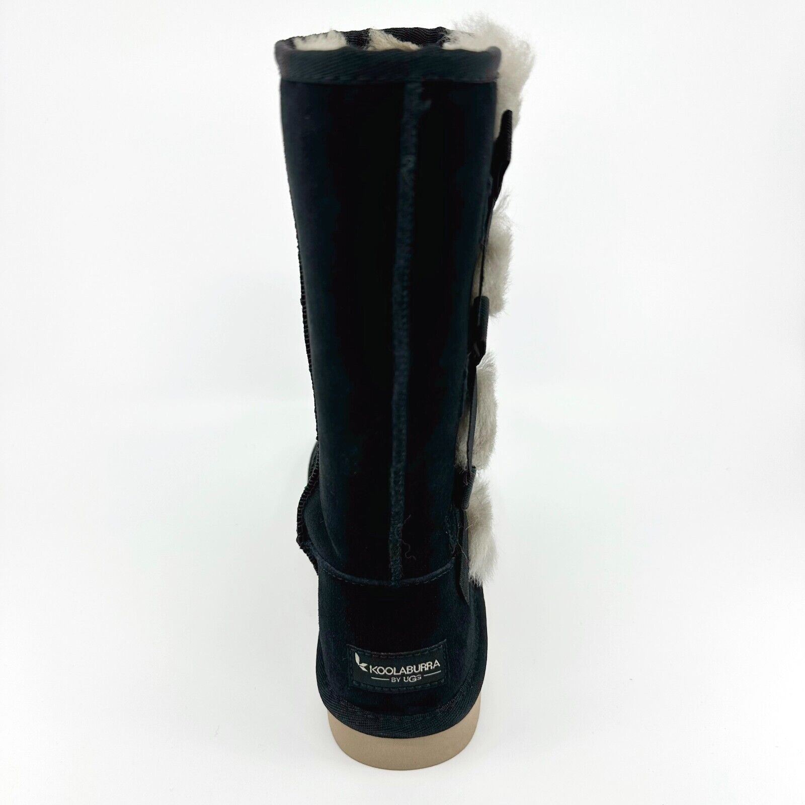 Koolaburra by UGG Victoria Tall Womens Black Faux Fur Shearling