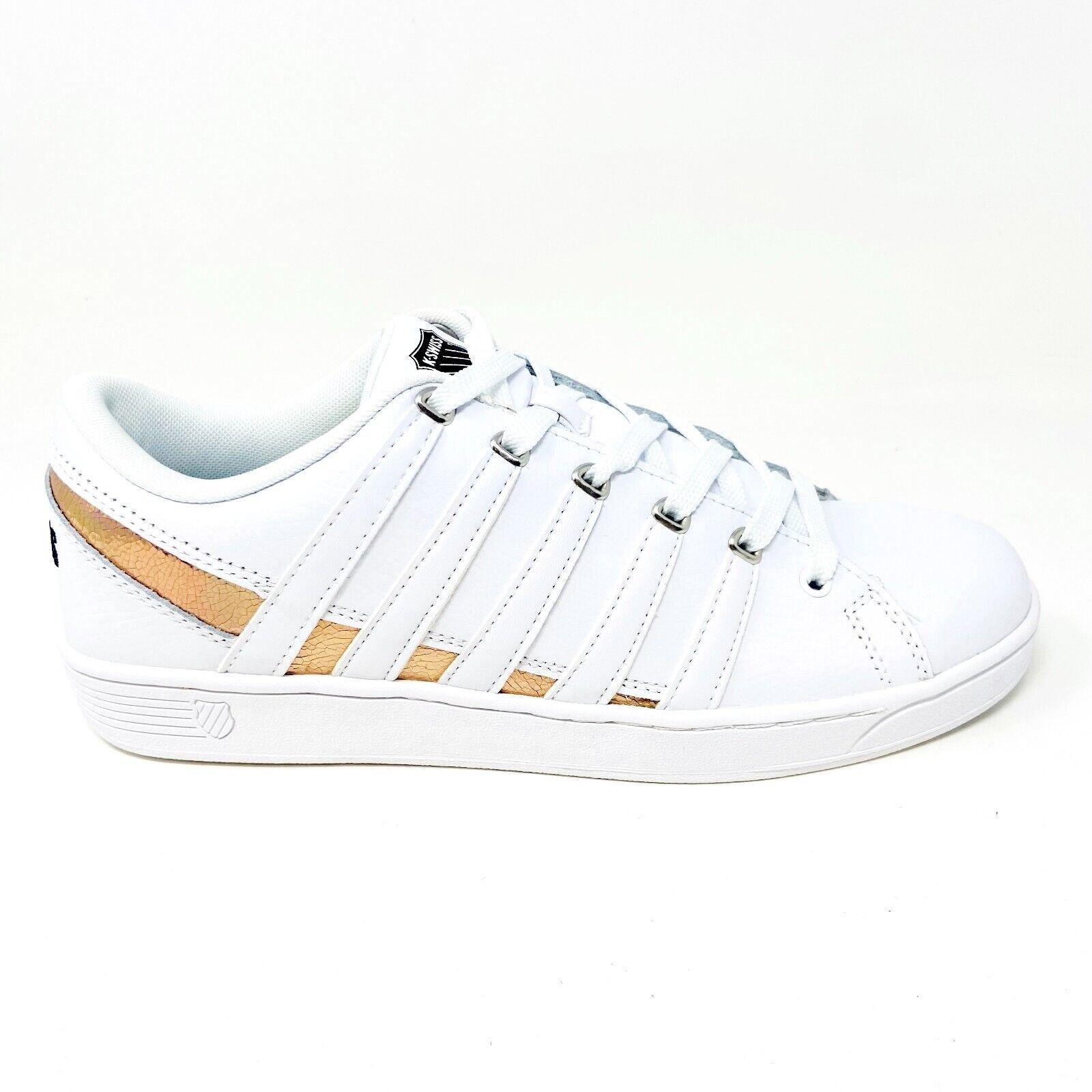 K-Swiss Ramli Court White Cracked Metallic Womens Casual Sneakers 96999 120  | eBay