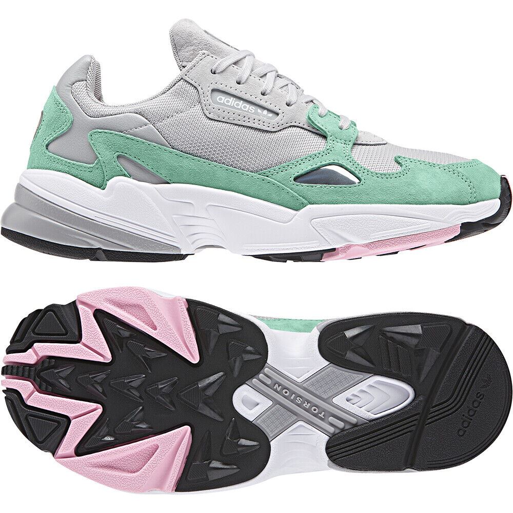 Adidas Original Falcon Grey Watermelon Green Womens Casual