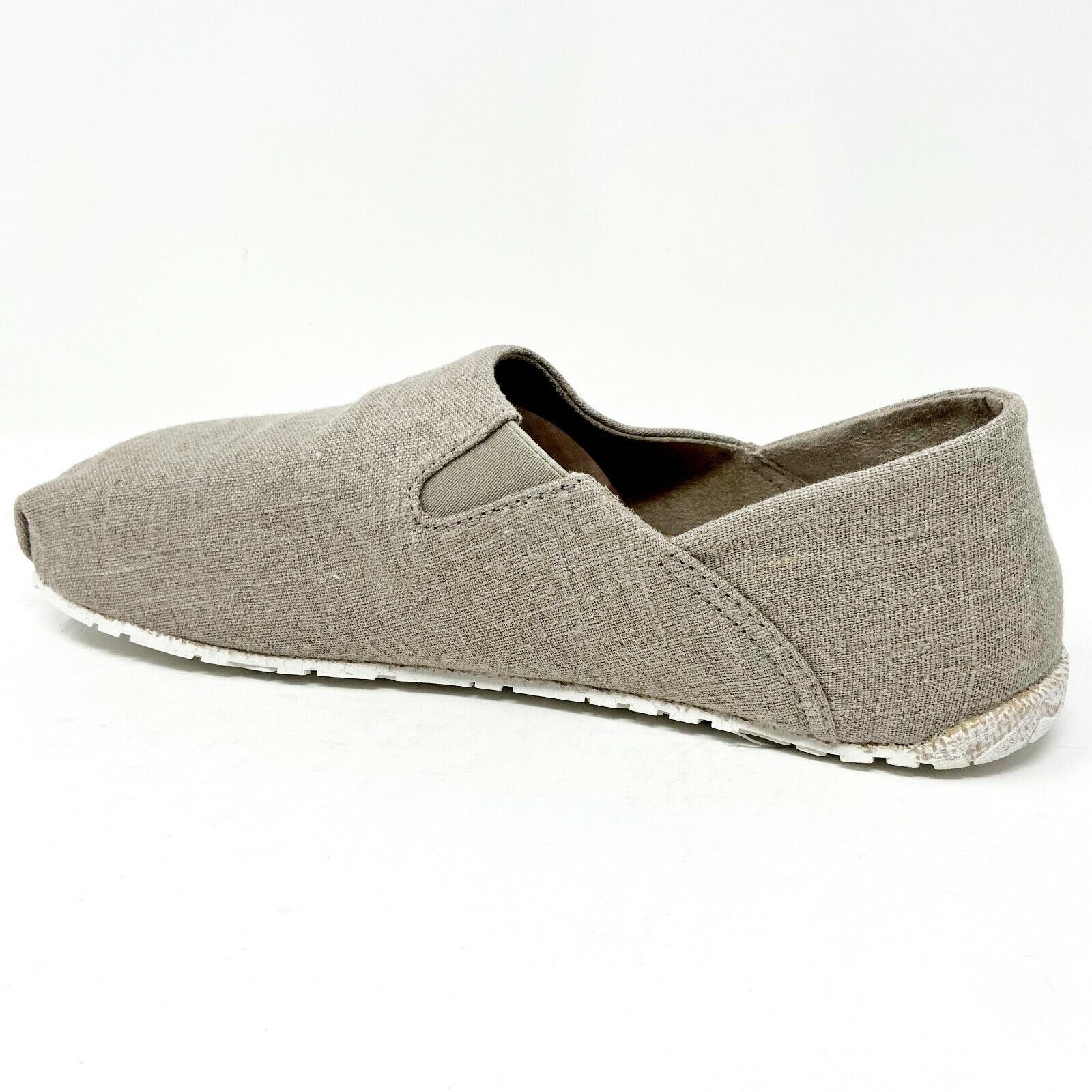 OTZ Shoes Espadrille Linen Natural Mens Slip On Loafer Shoes 