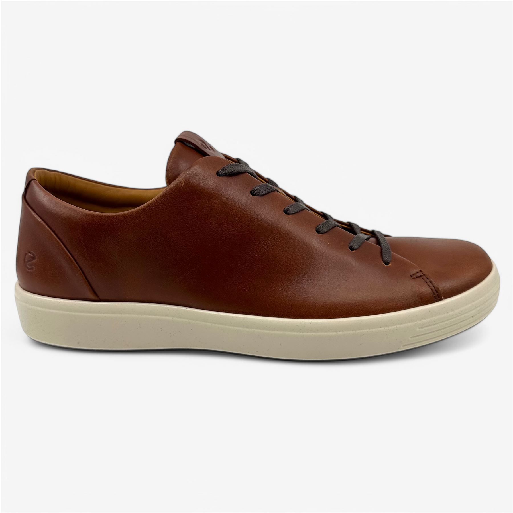 Ecco Soft 7 Shoes Mens 12 EU 46 Brown Leather Casual Comfort Preppy Sneakers Men main image 3