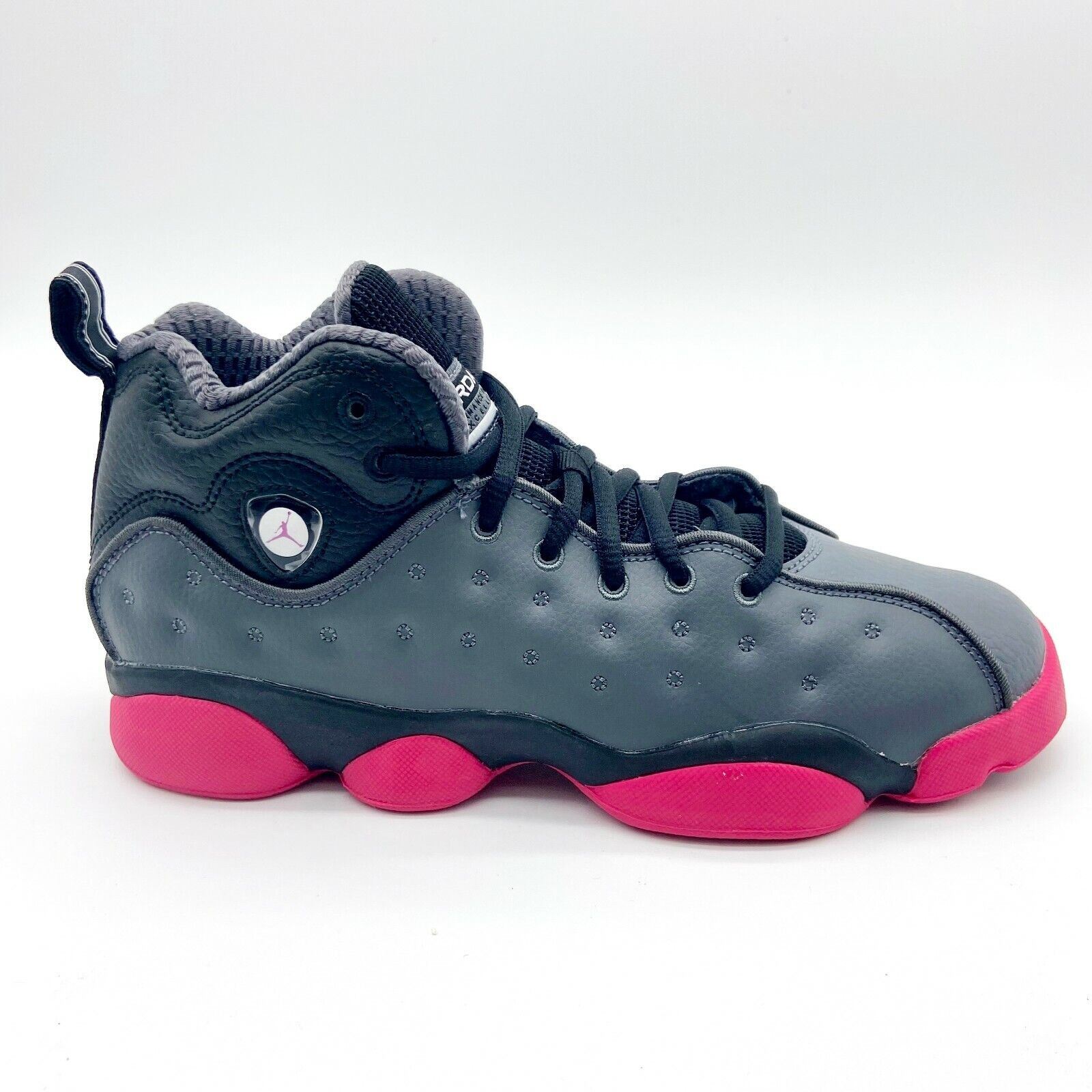 Jordan Jumpman Team II GS Dark Grey Vivid Pink Black Kids Sneakers