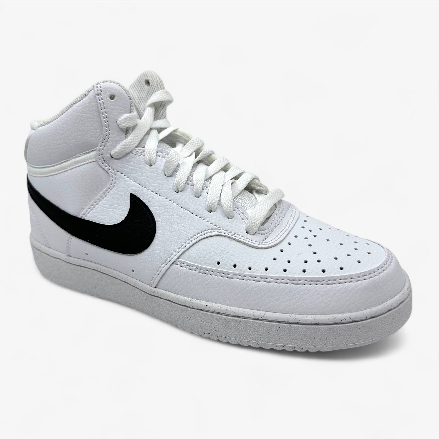 Nike Court Vision Mid NN Black and White Sneakers NIKE COURT VISION MID NN WHITE/BLACK. 12 | eBay main image 3