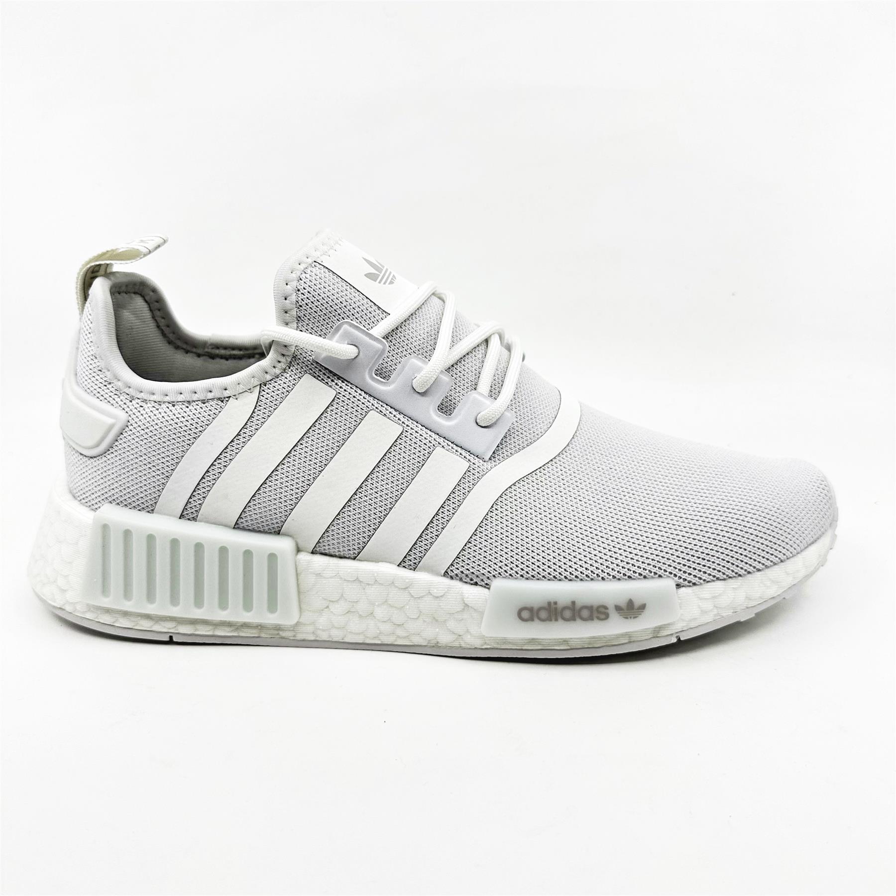 adidas NMD R1 Primeblue Cloud White Grey Unisex Kids Athletic Sneaker  H02334 | eBay