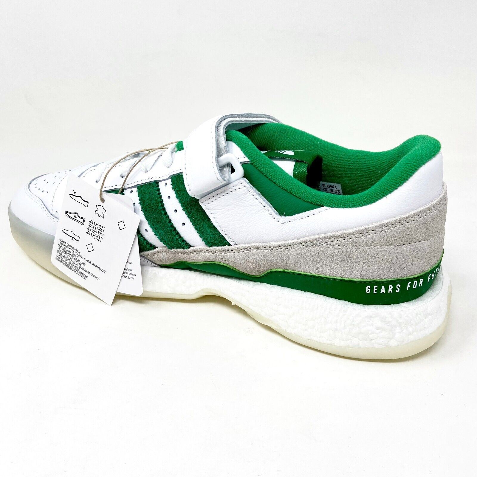 Adidas x Human Made Forum Boost Low White Green Mens