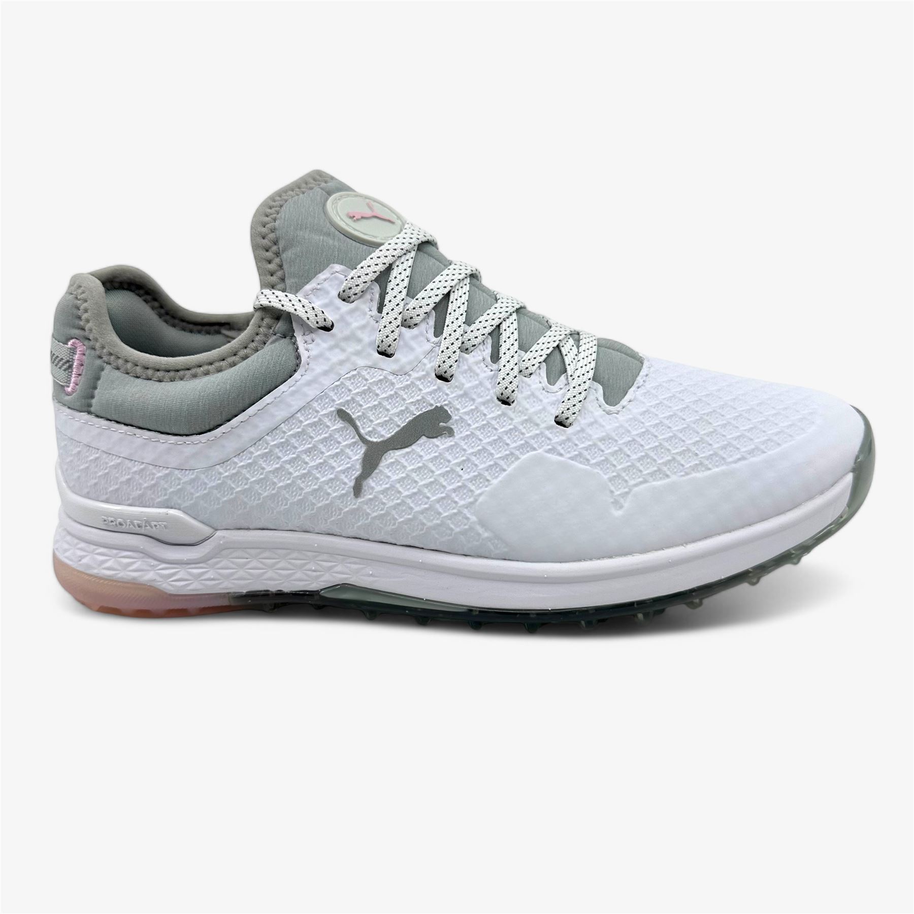 PUMA Proadapt Alphacat White Silver Pink Lady Womens Waterpr