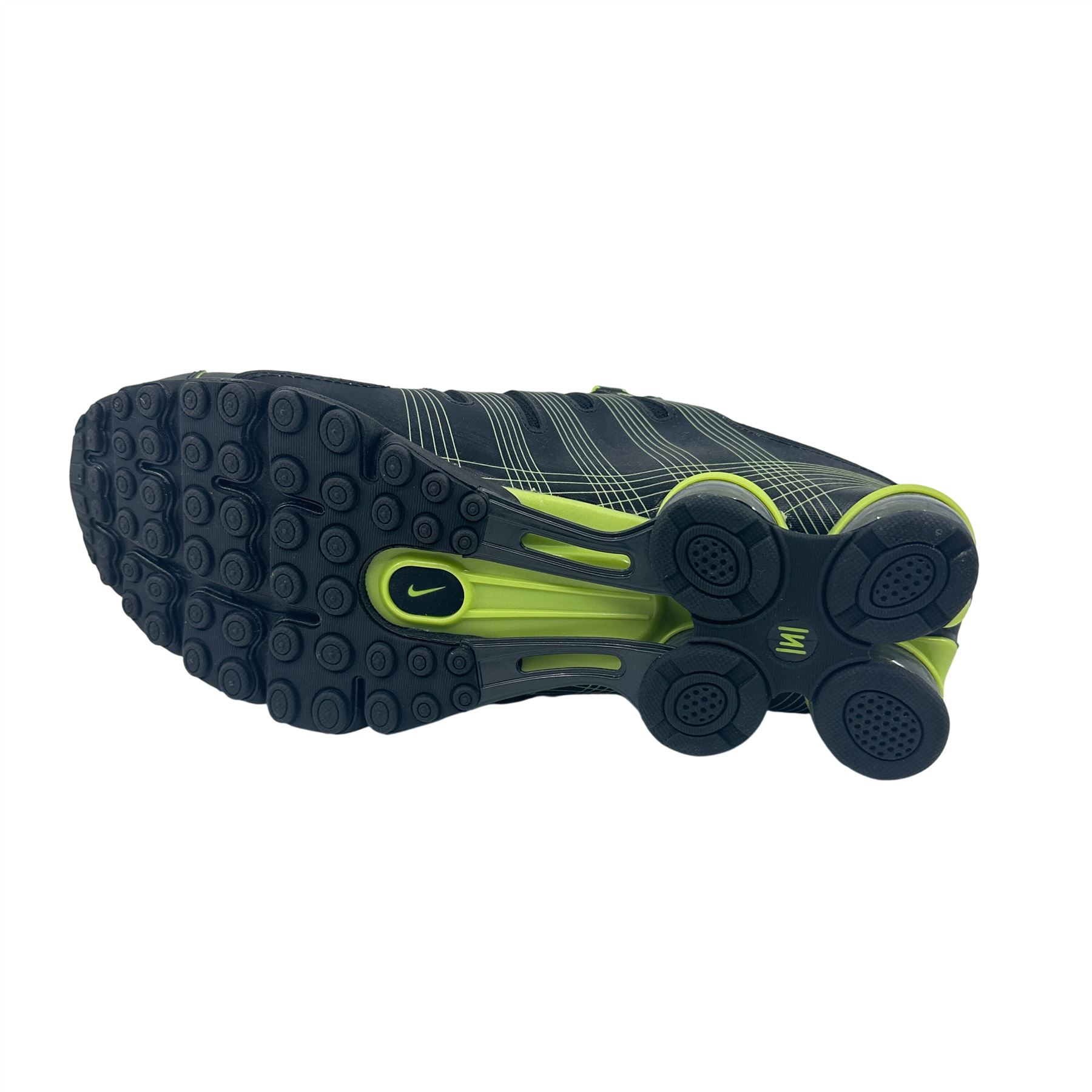 Nike Air Shox NZ 2.0 Black Dark Grey Lime Mens Athletic  display picture 3