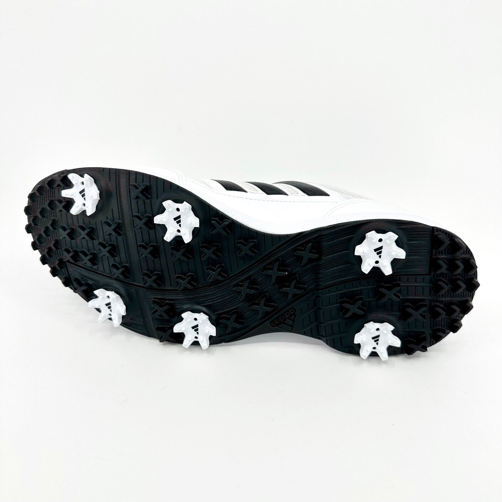 Adidas Tech Response 2.0 White Black Mens Spike Golf Shoes  display picture 1