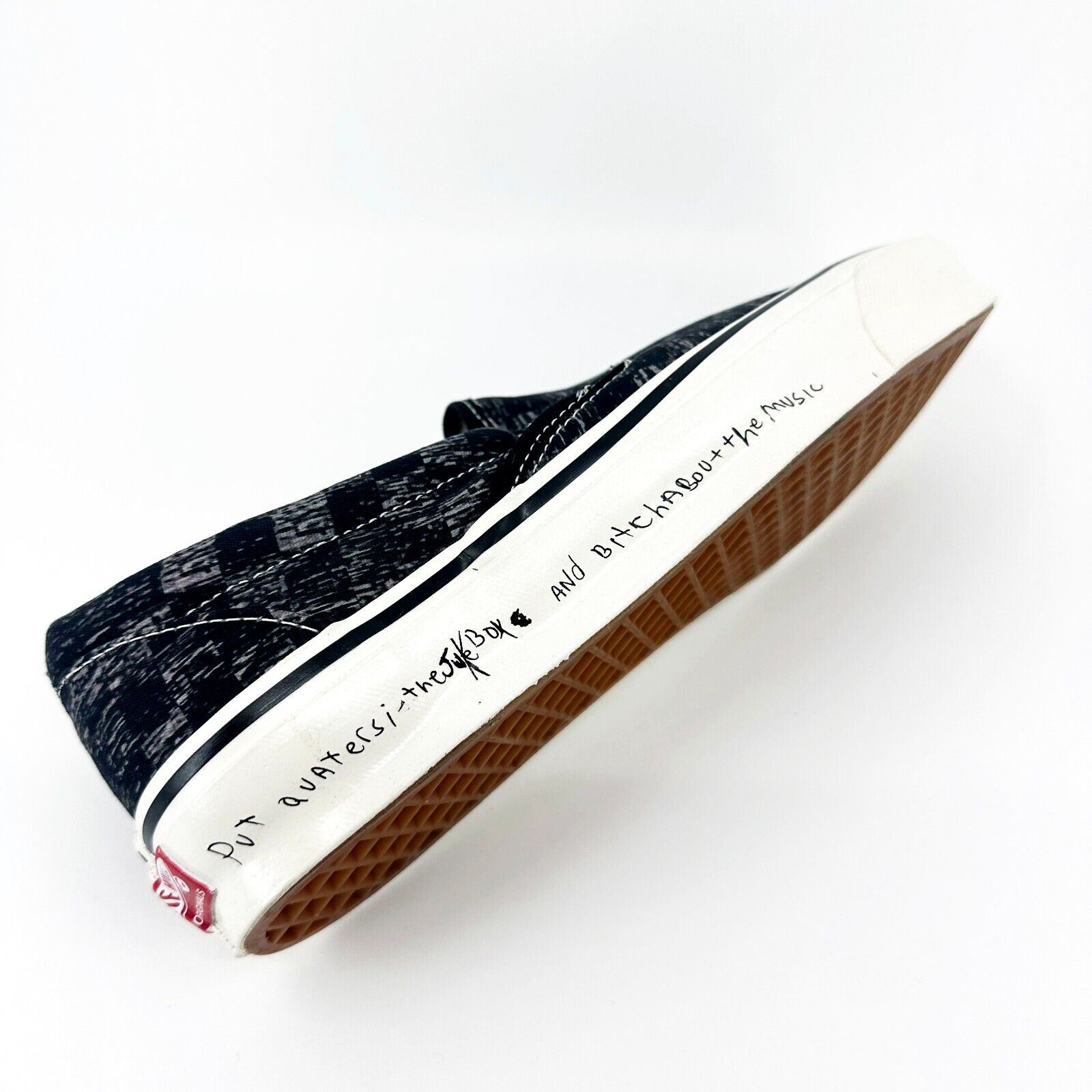 Vans Vault OG Classic Slip On (Jim Goldberg) Tv Static Black  display picture 3