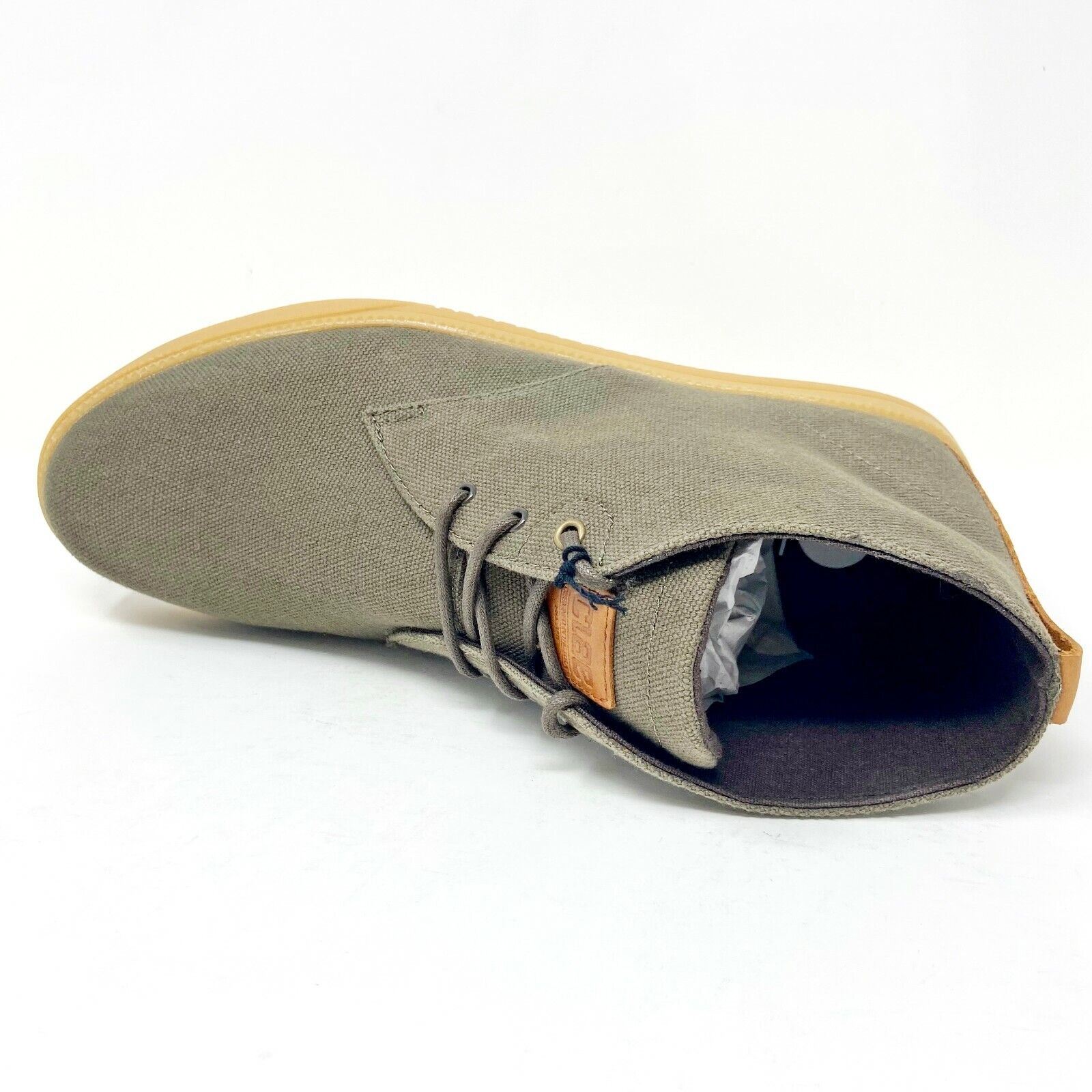 Clae Strayhorn Textile Lichen Beige Canvas Mens Premium 