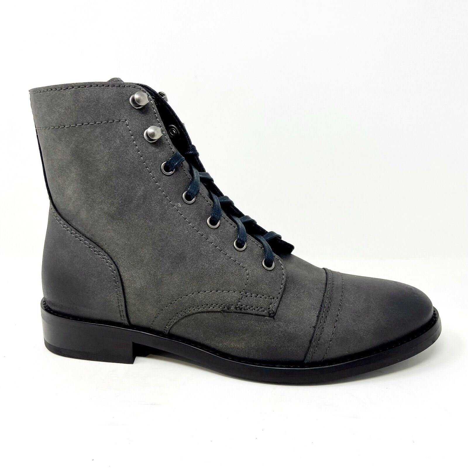 Thursday Boot Co Captain Grey Vegan Leather Womens Combat 