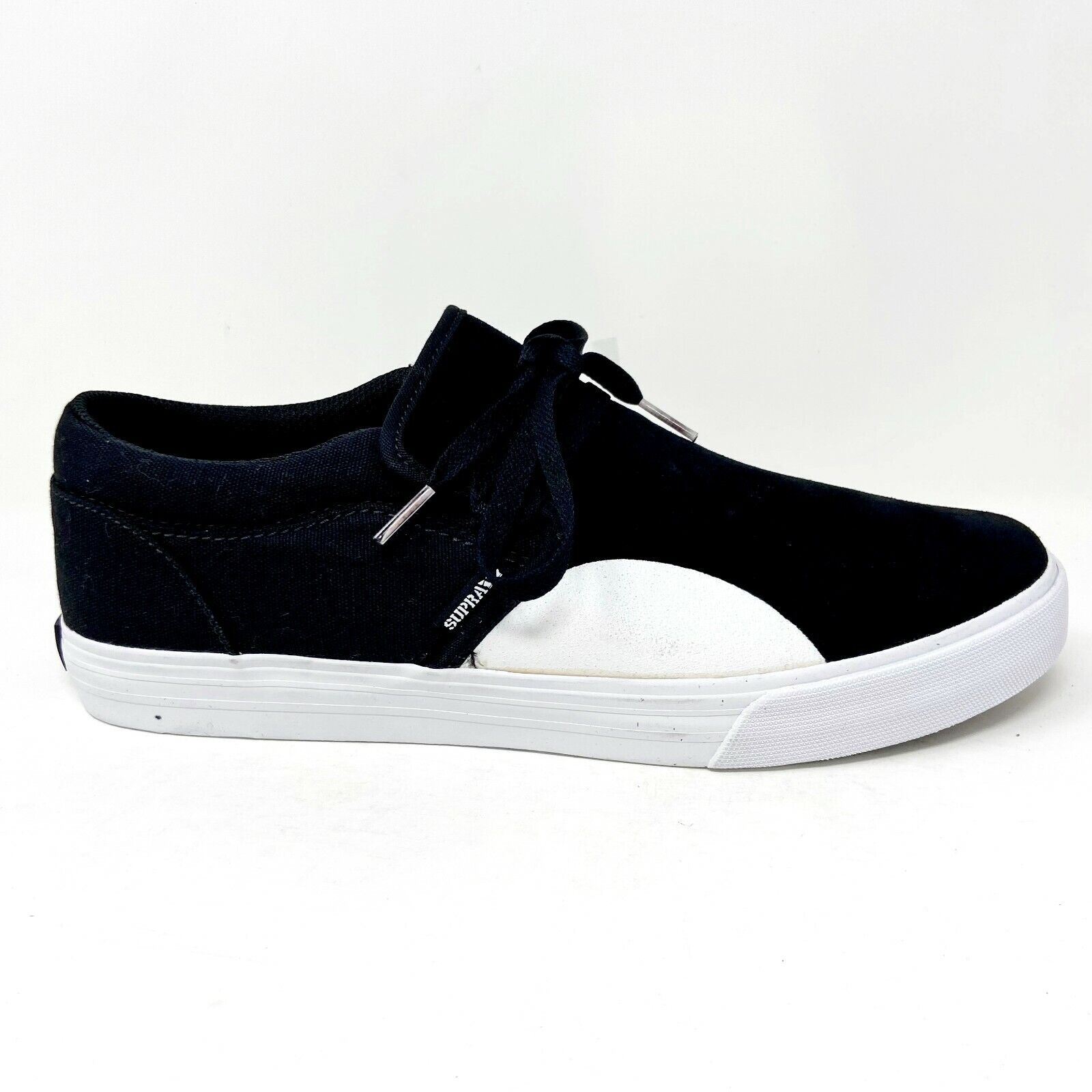 Supra Cuba Black White Mens Suede Skateboard Sneakers 08106 002 | eBay