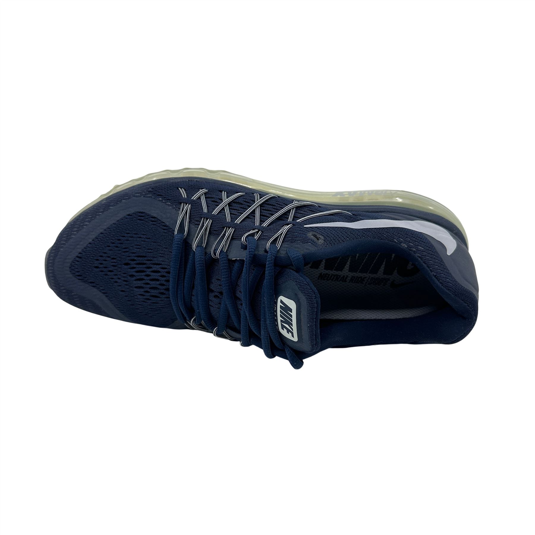 Nike Air Max 2015 Obsidian Navy Wolf Grey Mens Athletic Sneaker | eBay