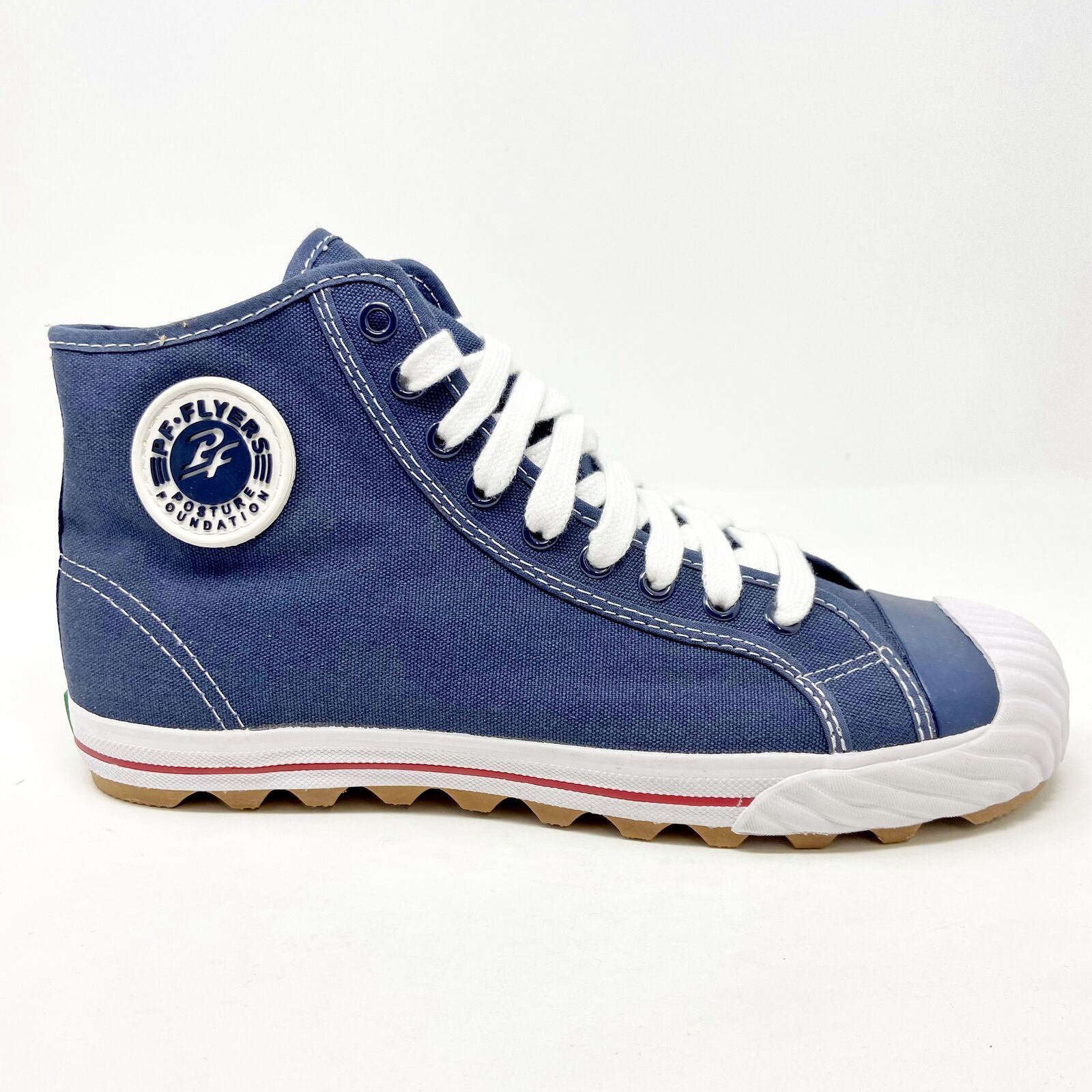PF Flyers Grounder Hi Reiss NC Navy Womens Retro Casual  display picture 3