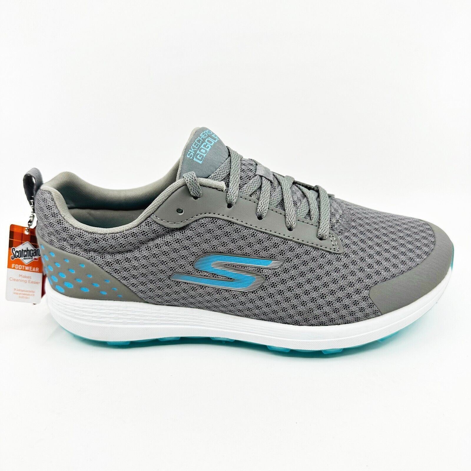Skechers Go Golf Max Fairway 2 Gray Blue Womens Wide Spikele