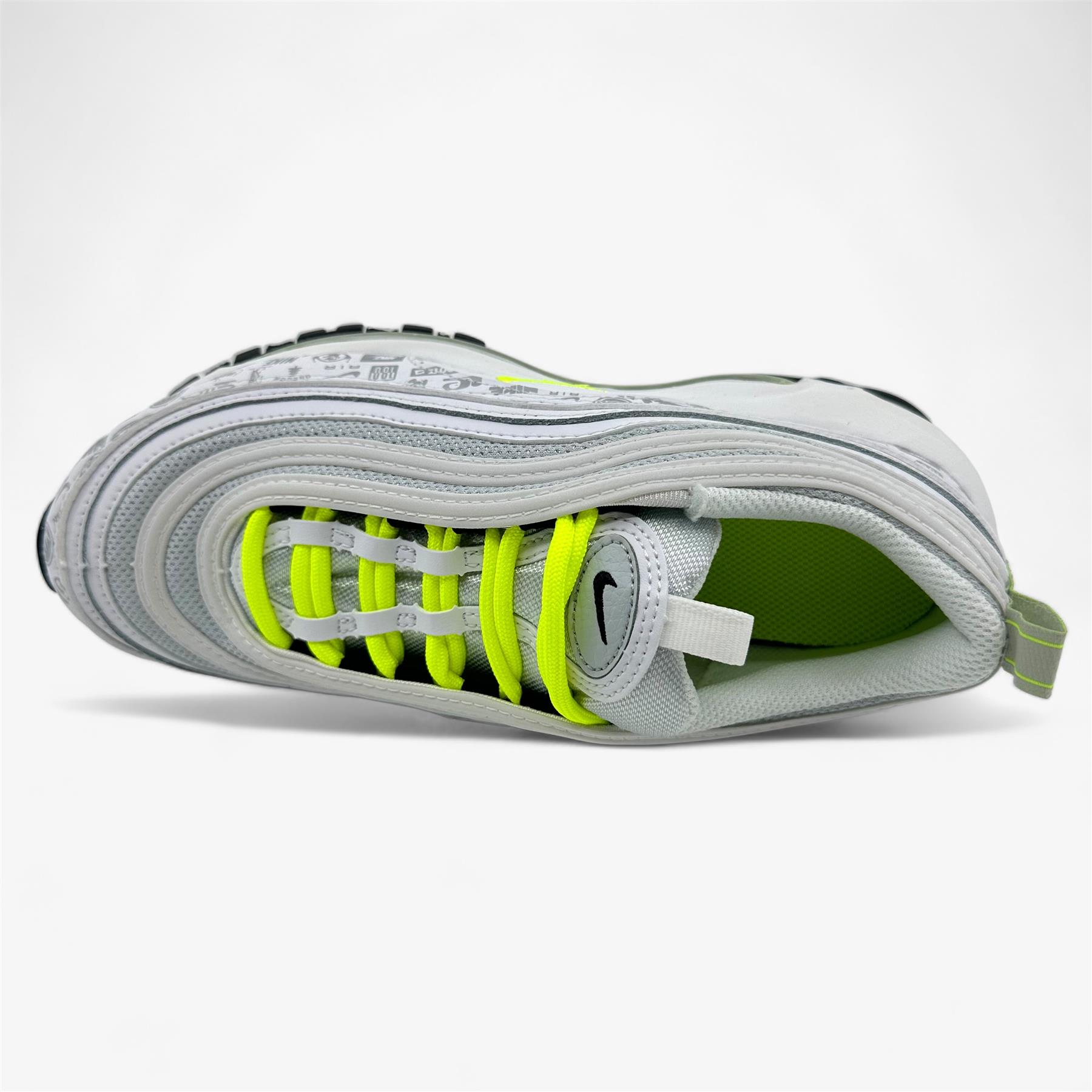 Nike Air Max 97 (GS) White Volt Black Pure Platinum Kids Size 5 