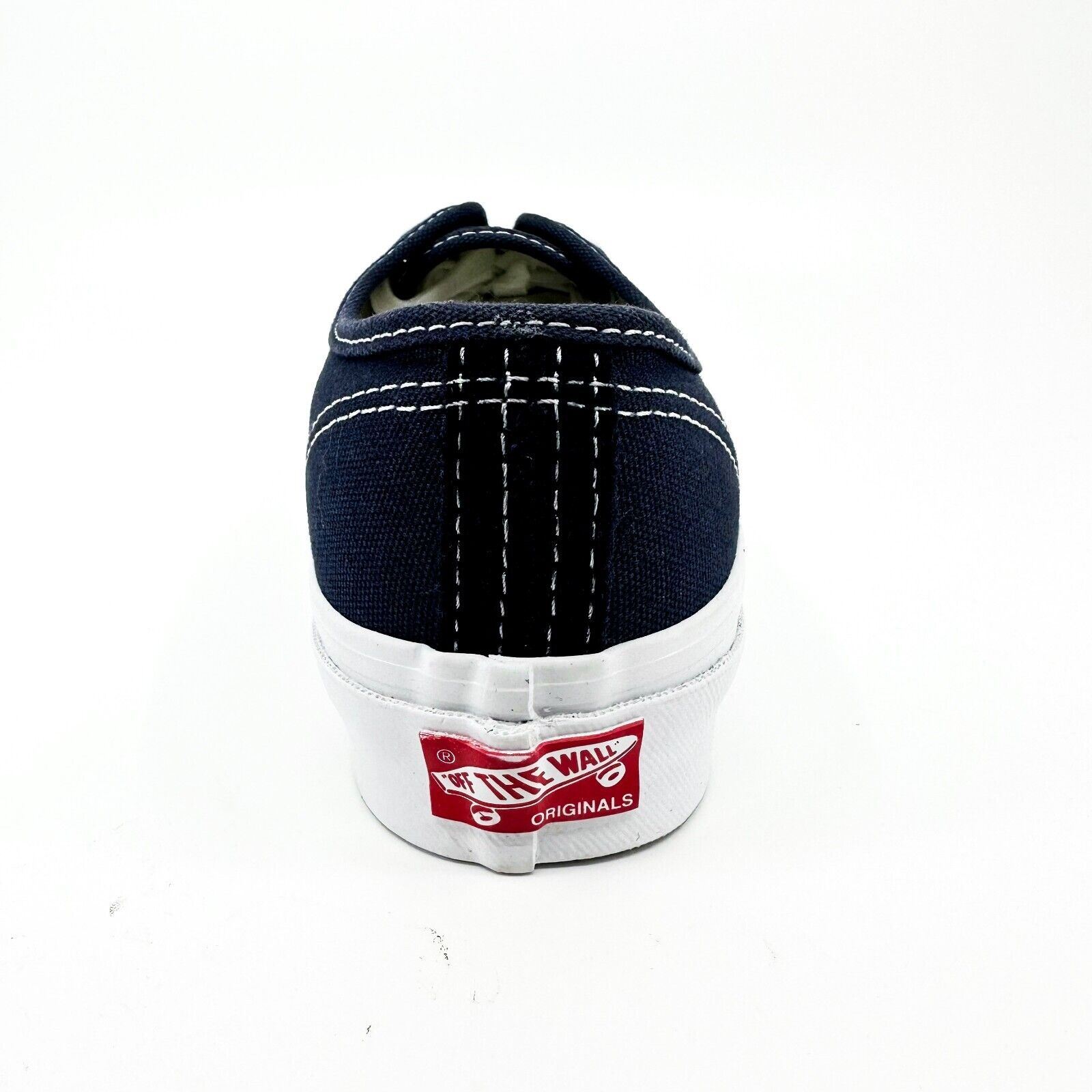 Vans Vault OG Authentic LX (Canvas) Navy Blue White Womens Casual