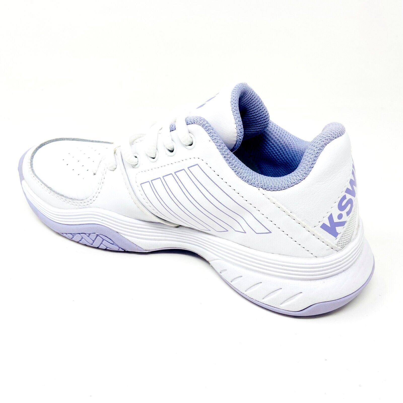 K-Swiss Court Express White Purple Womens Size 5.5 Tennis Shoes