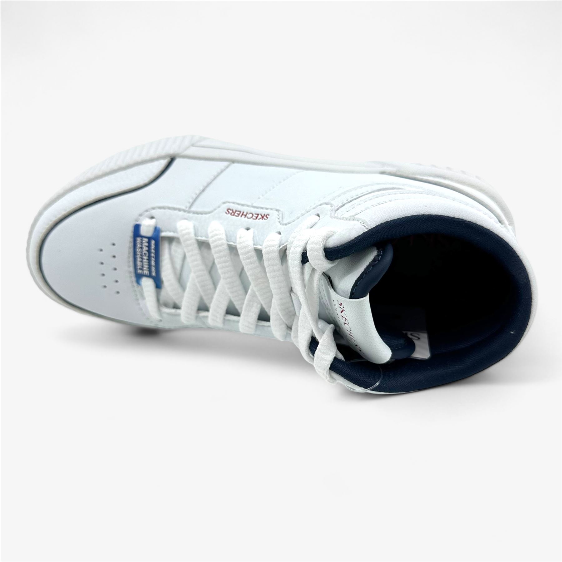 Skechers Jade High Reward White Navy Red Womens Size 5.5