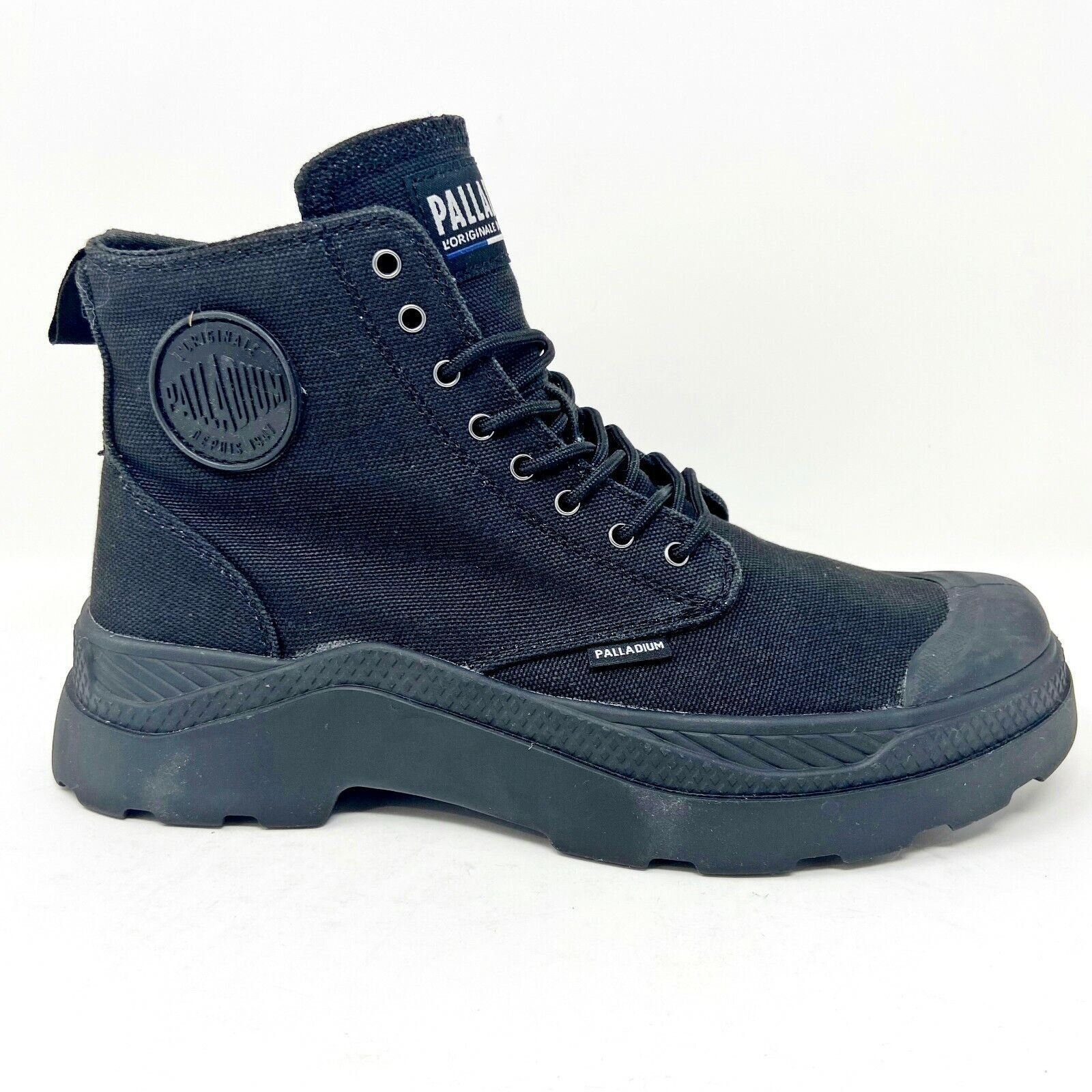 Palladium Pallakix Hi CVS Triple Black Mens Canvas Combat 