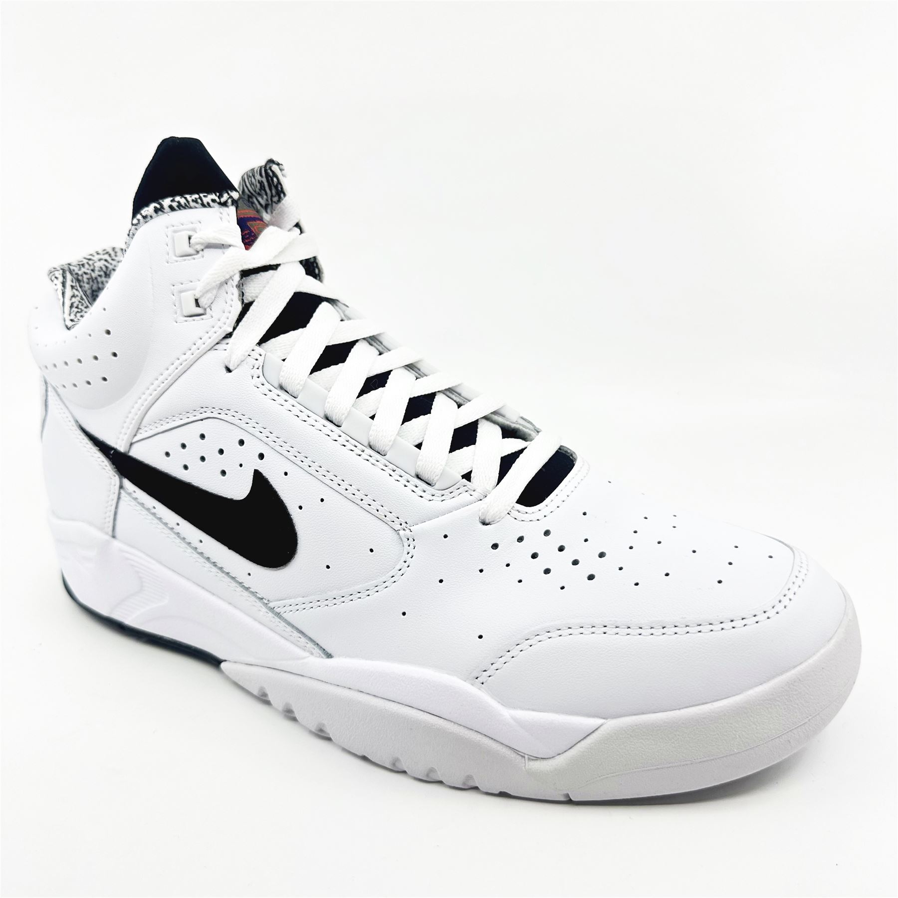 Nike Air Flight Lite Mid White Black Mens Athletic Sneaker  display picture 3