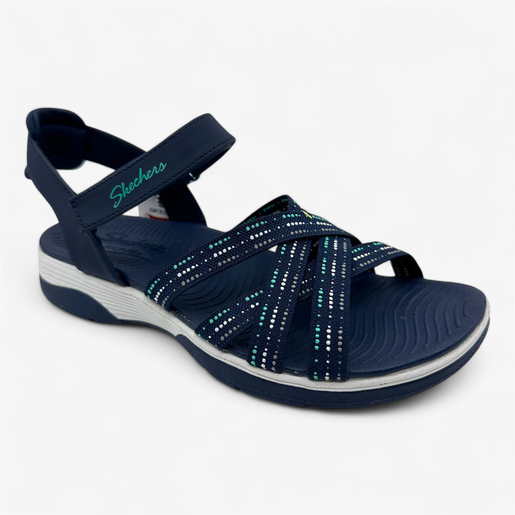 Skechers Navy and Lime Green Sport Sandal Skechers NAVY/LIME SANDALS ::PARMAR BOOT HOUSE | Buy  main image 2