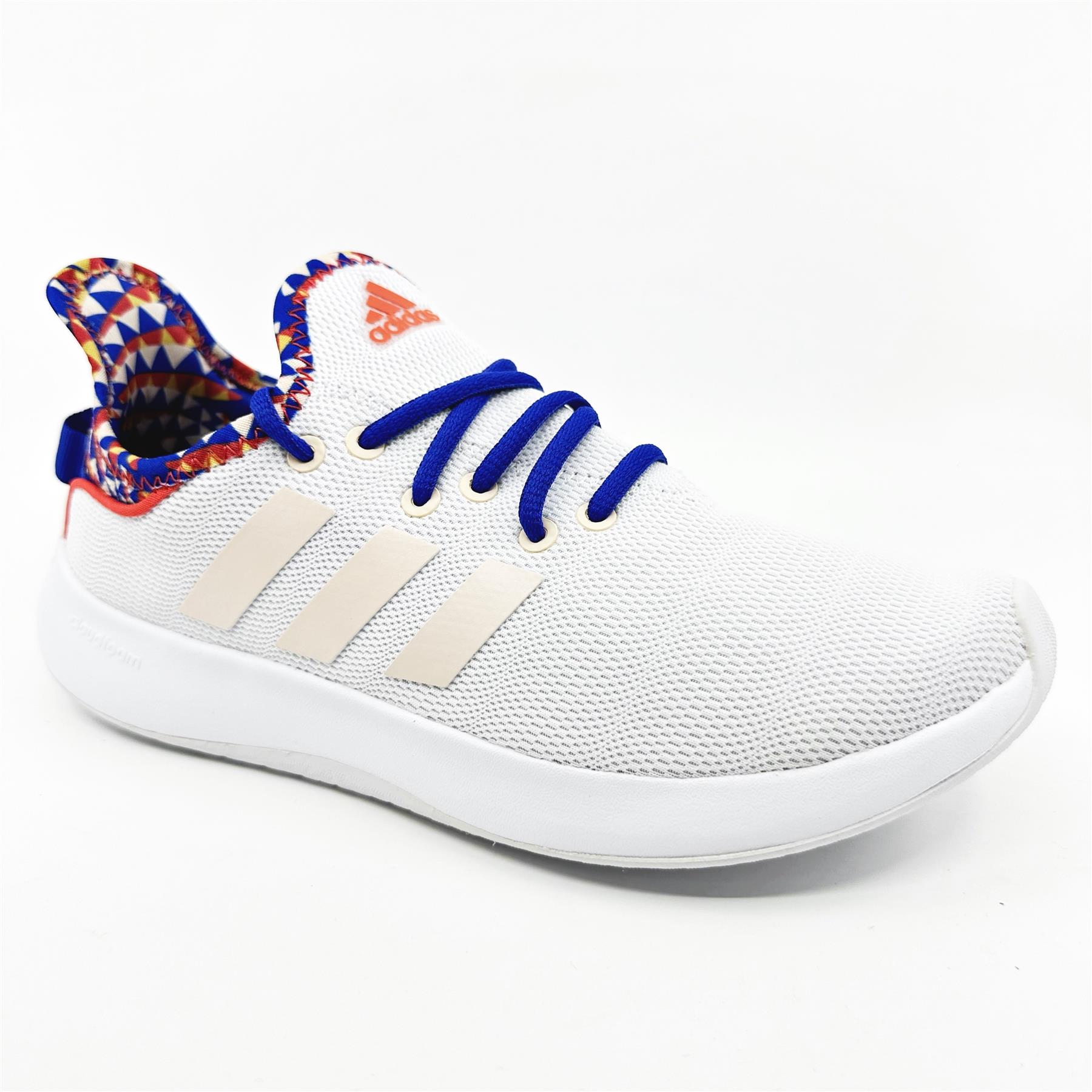 Adidas Cloudfoam Pure SPW Cloud White Orange Red Womens 