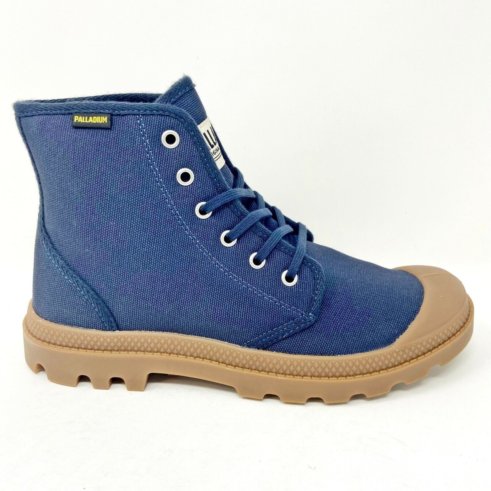 Palladium Men’s Gray Lace-Up High-Top Boots with Blue Logo PALLADIUM . Pampa Hi Mono Chrome Boots | R1299 I 4-9  main image 2