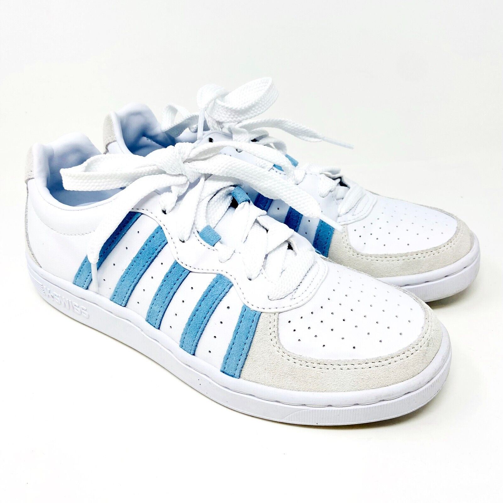 K-Swiss Westcourt White Sky Blue Womens Size 8.5 Sneakers 96995 922 | eBay