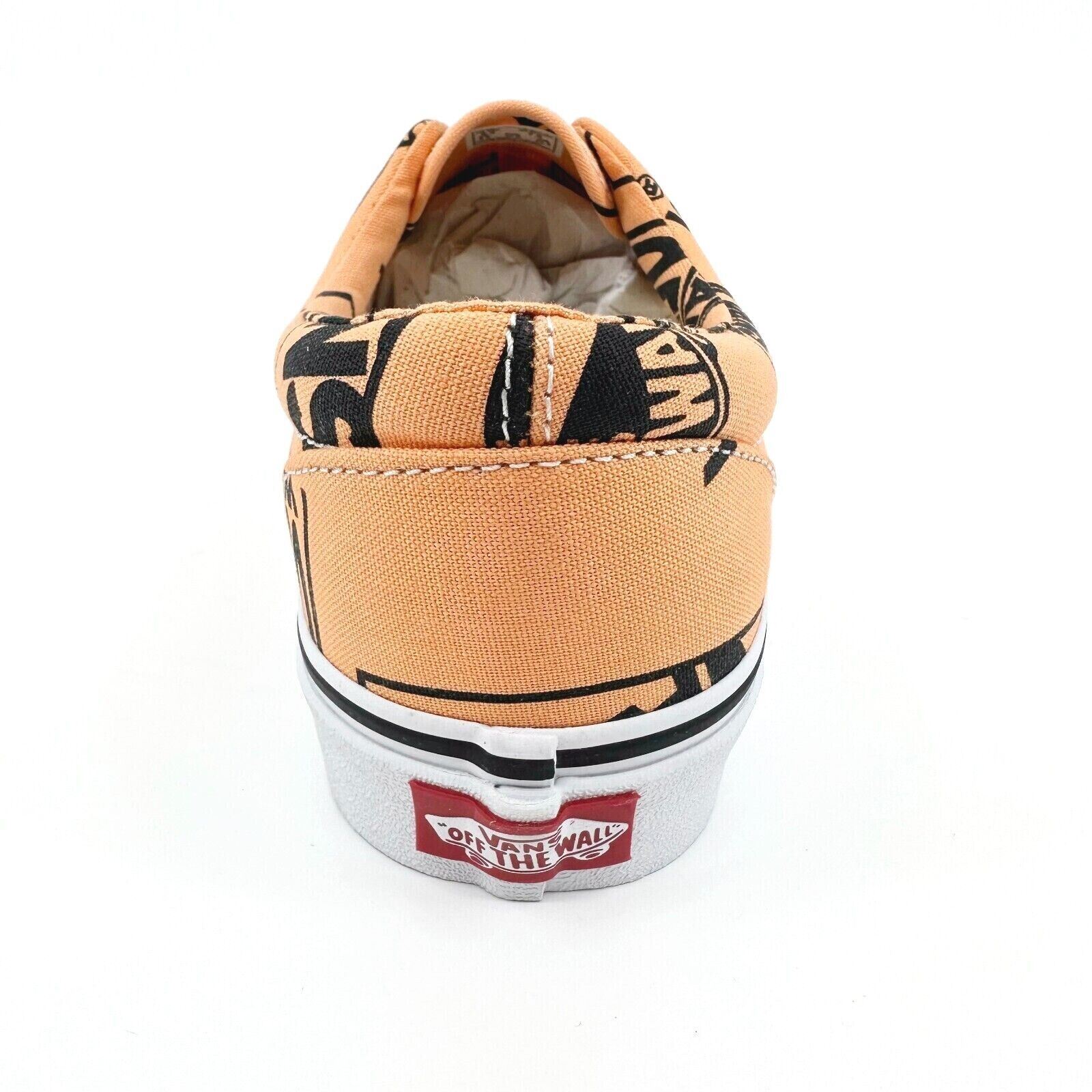Vans Era Big Logo Off The Wall Tangerine Orange Black Womens  display picture 1
