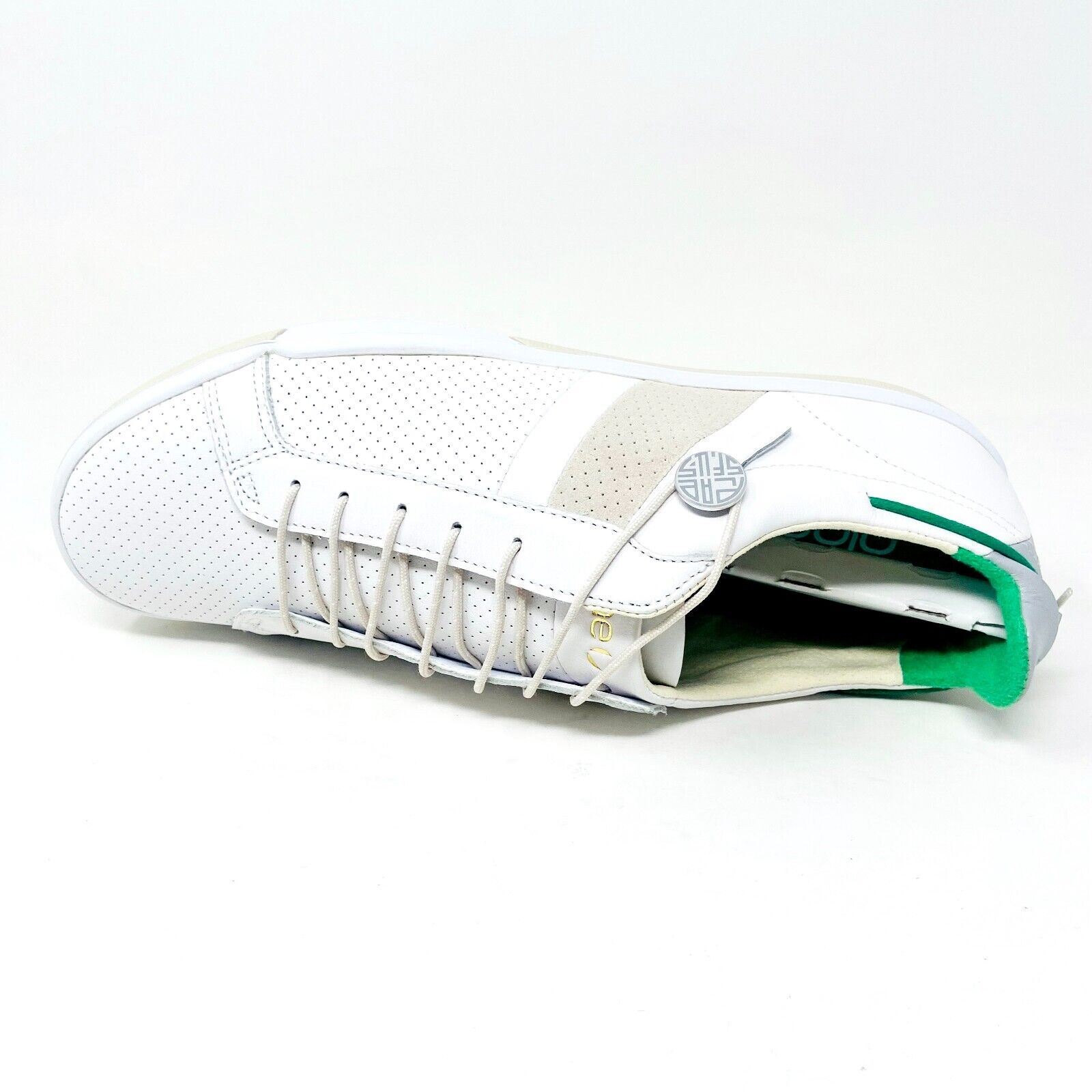 Plae Mulberry White Green Mens Full Grain Leather Casual  display picture 2