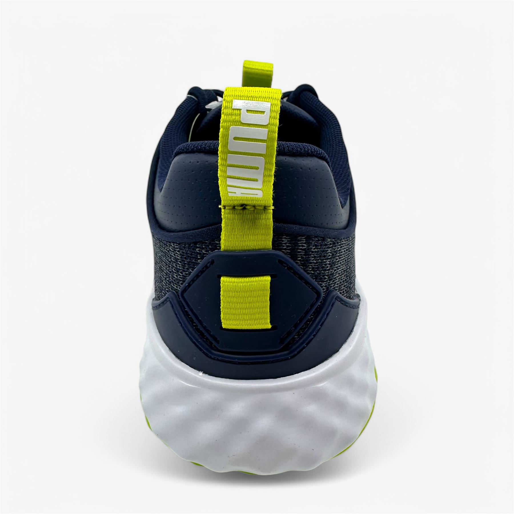 PUMA Fusion Pro Navy Silver Lime Mens Extra Wide Spikeless  display picture 3