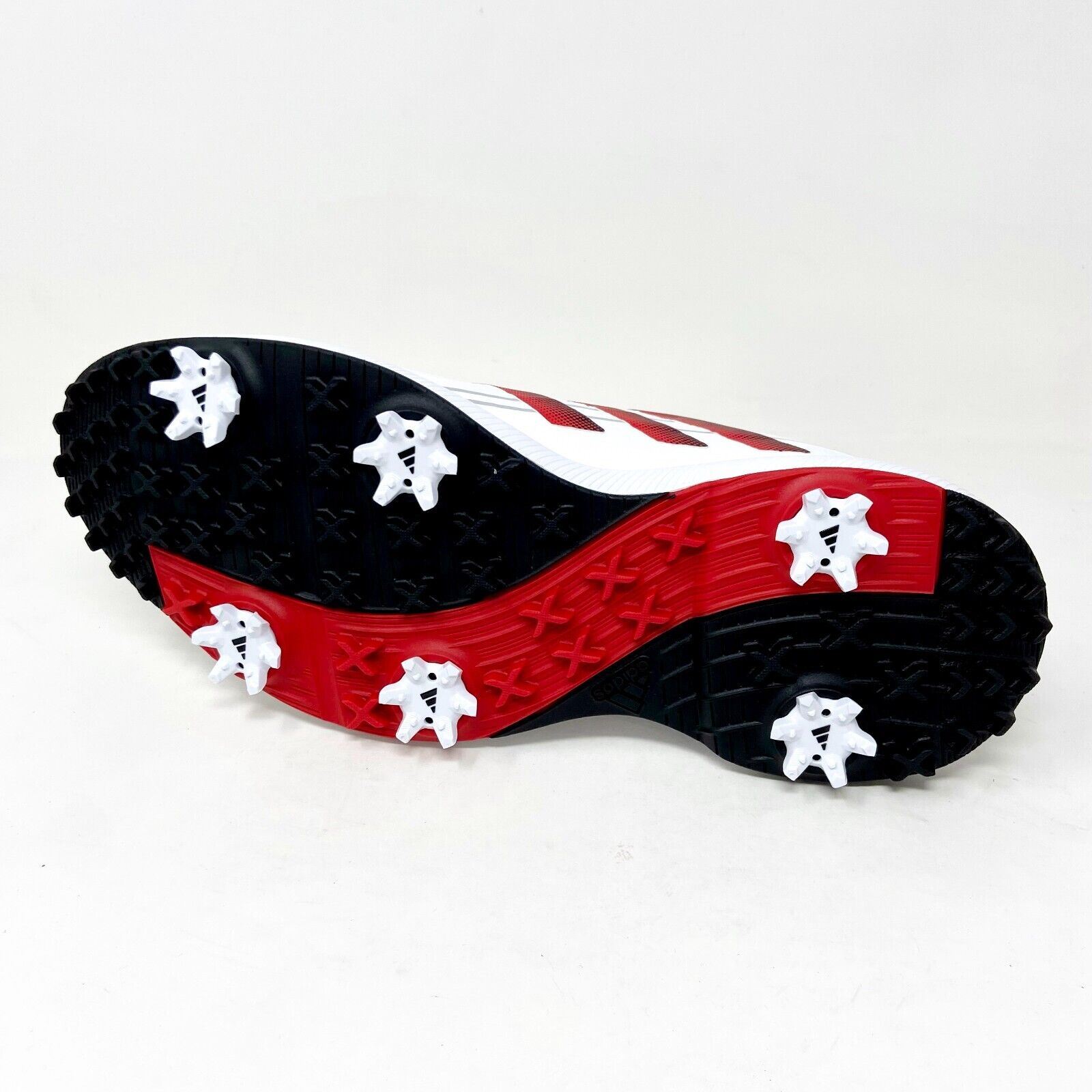 Adidas Traxion Lite Max White Black Red Mens Wide Waterproof Golf