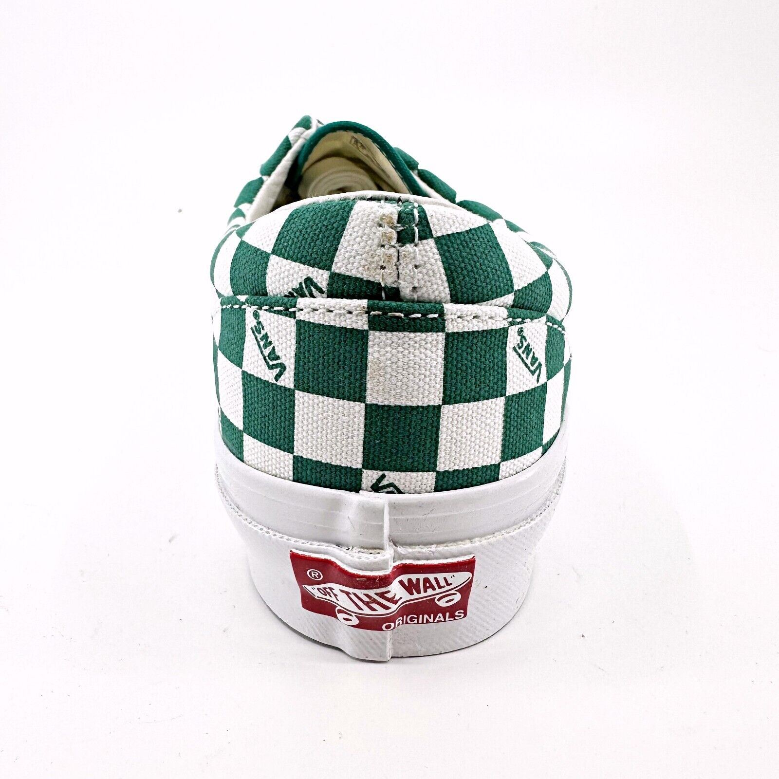 Vans Vault OG Era LX (Canvas) Checkerboard Logo Cadmium Green Mens
