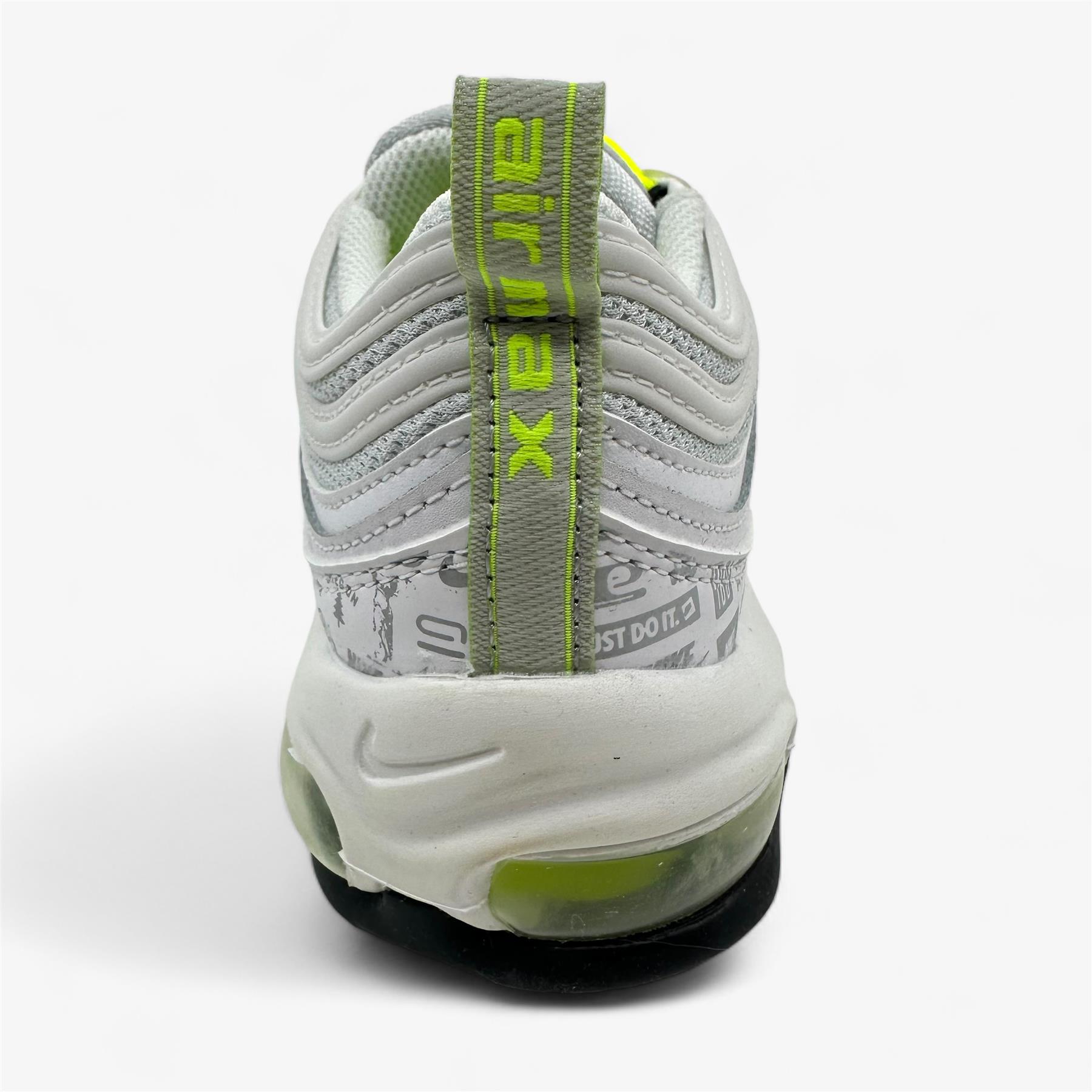 Nike Air Max 97 (GS) White Volt Black Pure Platinum Kids Size 5 