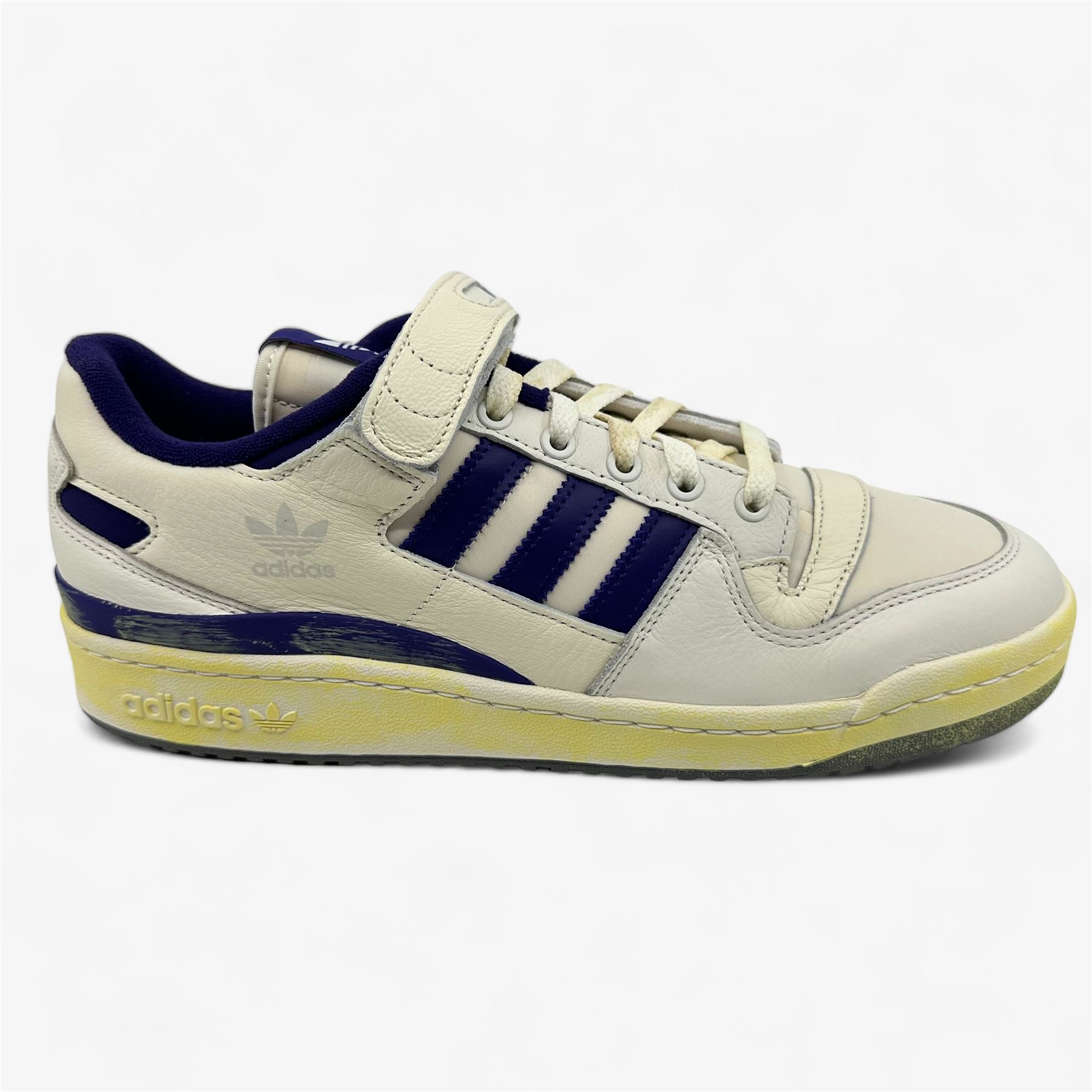 Adidas Forum 84 Low AEC Vintage White Purple Mens Size 10.5