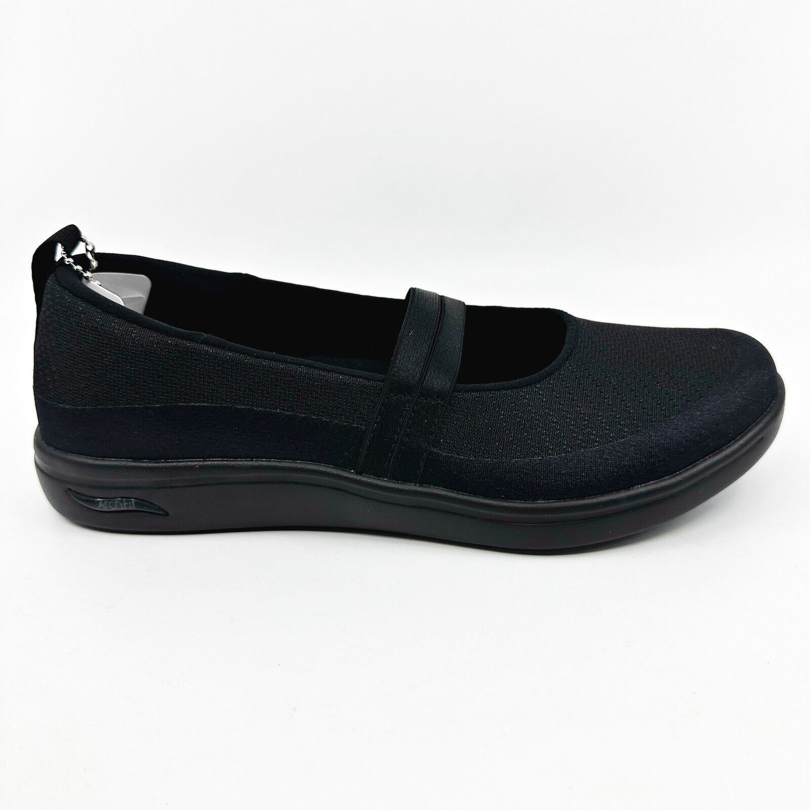 Skechers Arch Fit Uplift Mindful Black Womens Size 5.5 Slip On 