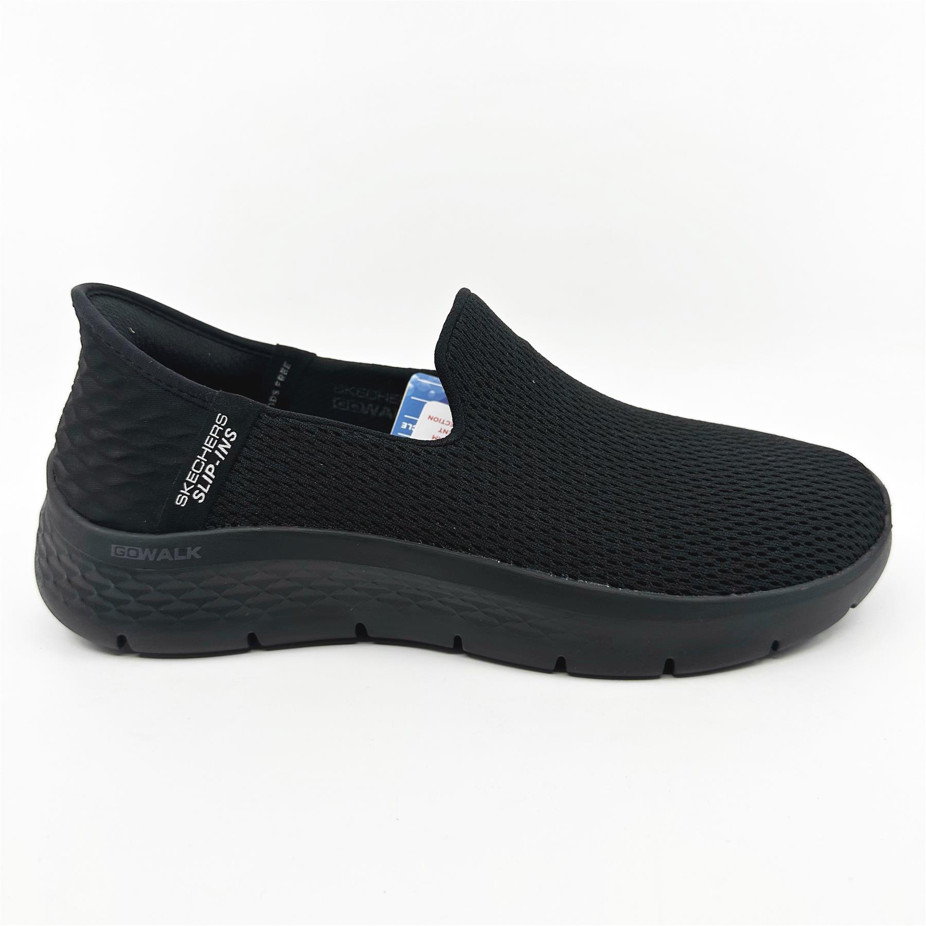 トレーニング SKECHERS Go Walk Flex Relish Black Womens Slip On Sneakers | eBay
