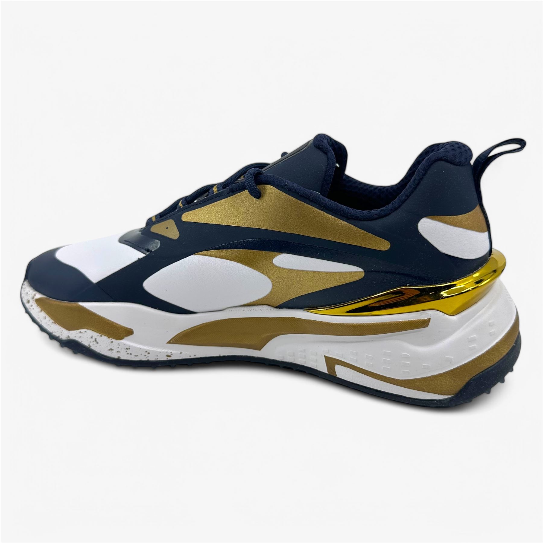 【新品希少】コラボ　PUMA X PTC GS-Fast 　26.5 PUMA X PTC GS Fast Navy Blazer Gold White Mens Waterproof Golf