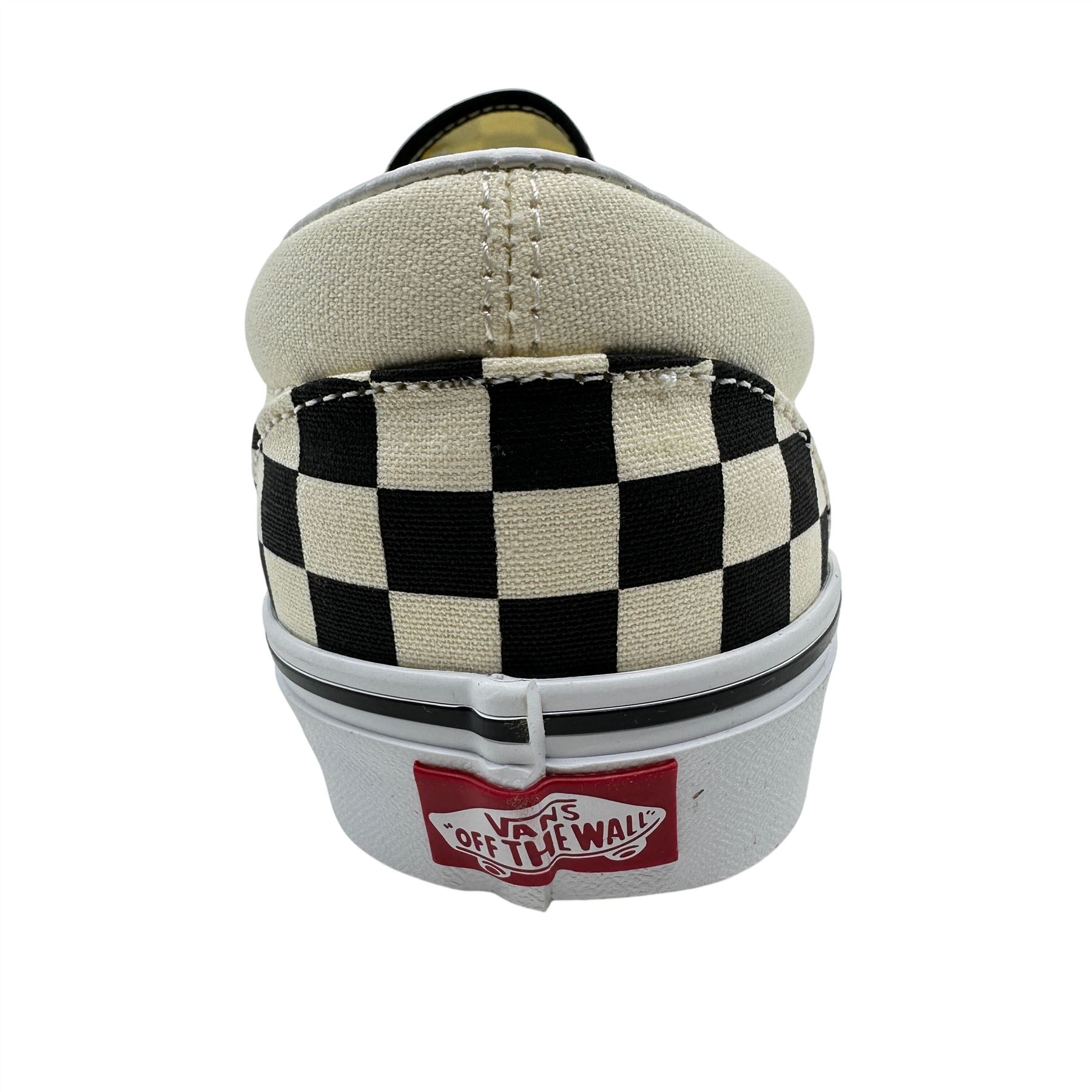 VANS Classic Slip On Checkerboard Black White Mens Wide 