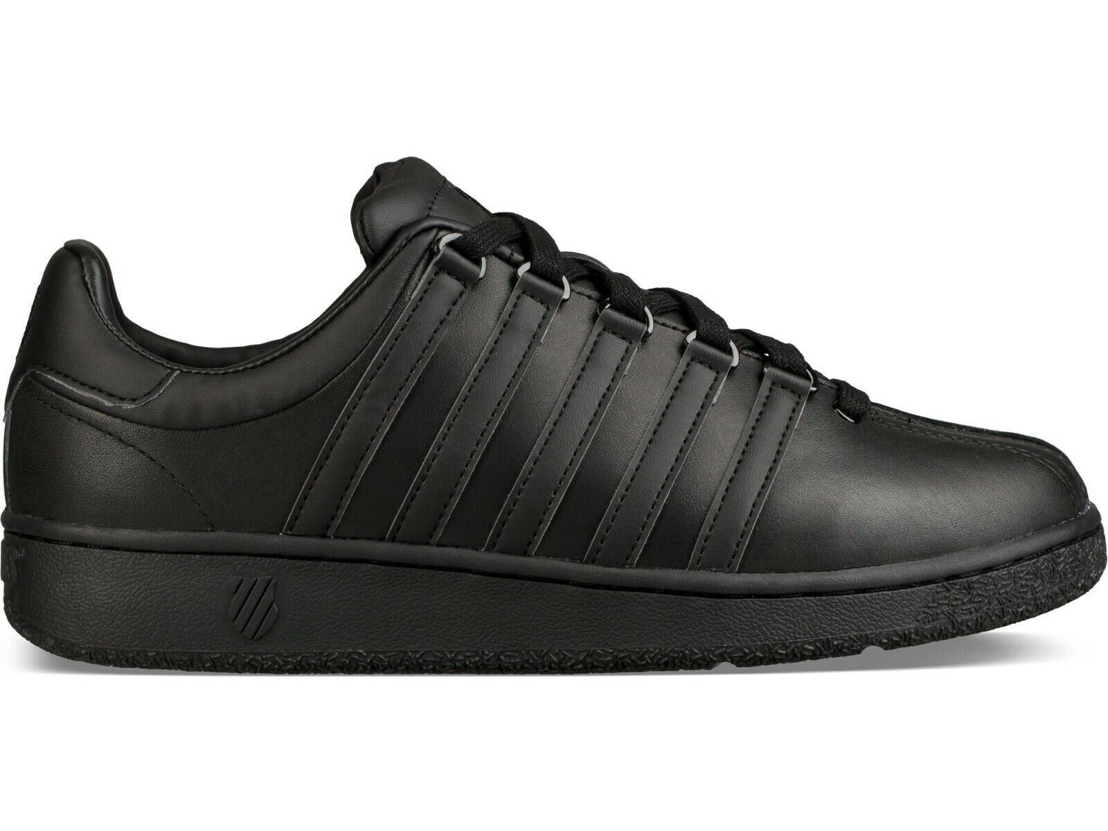 K-Swiss Classic VN Triple Black Womens Casual Sneakers 93343 001