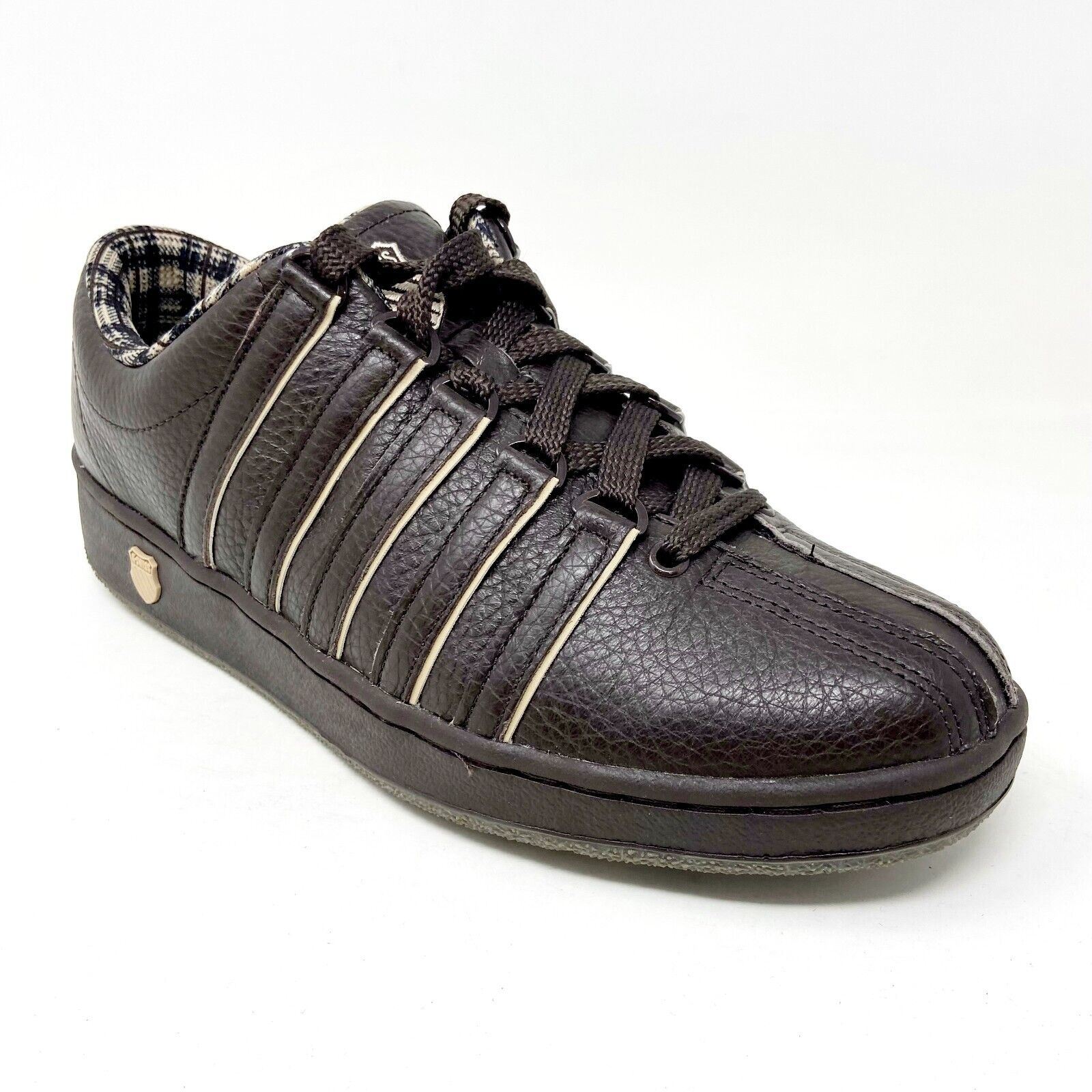 K-Swiss Classic LXP Chocolate Brown Leather Mens Casual Sneakers