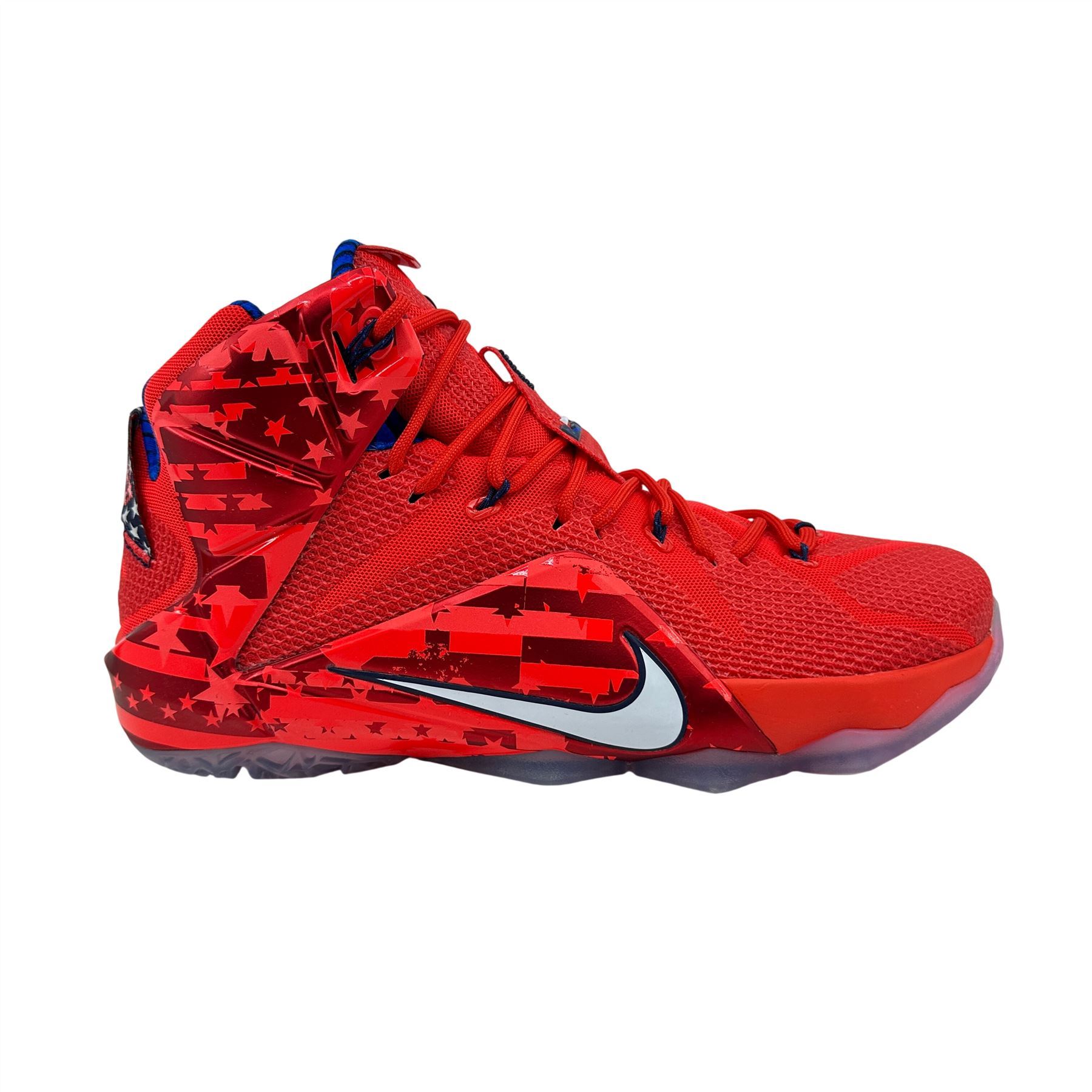 NIKE レブロン　12 オールスター　30cm Nike Lebron XII Crimson Red White Mens Athletic Independence Day