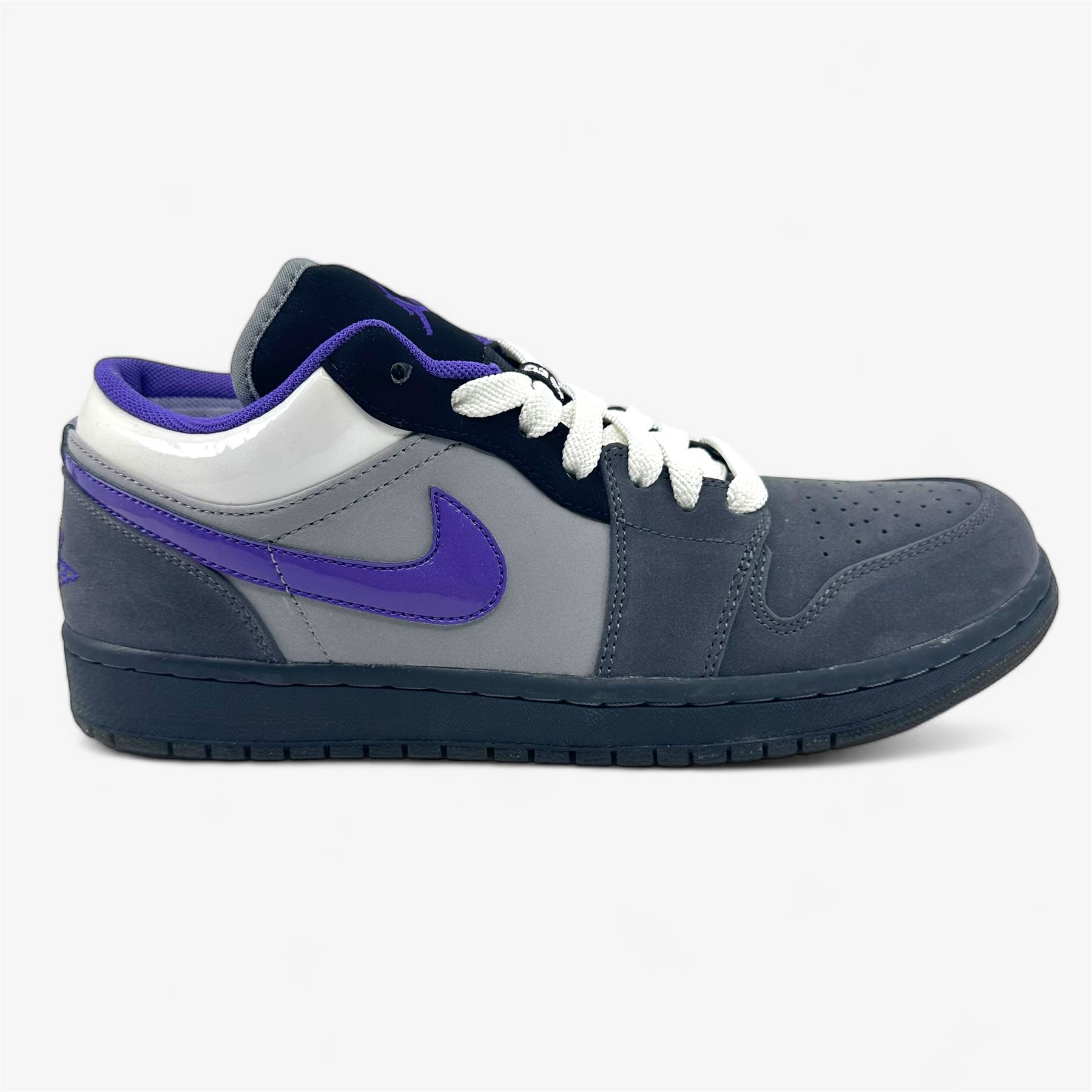 Jordan Air Jordan 1 Phat Low Anthracite Purple Stealth White Mens