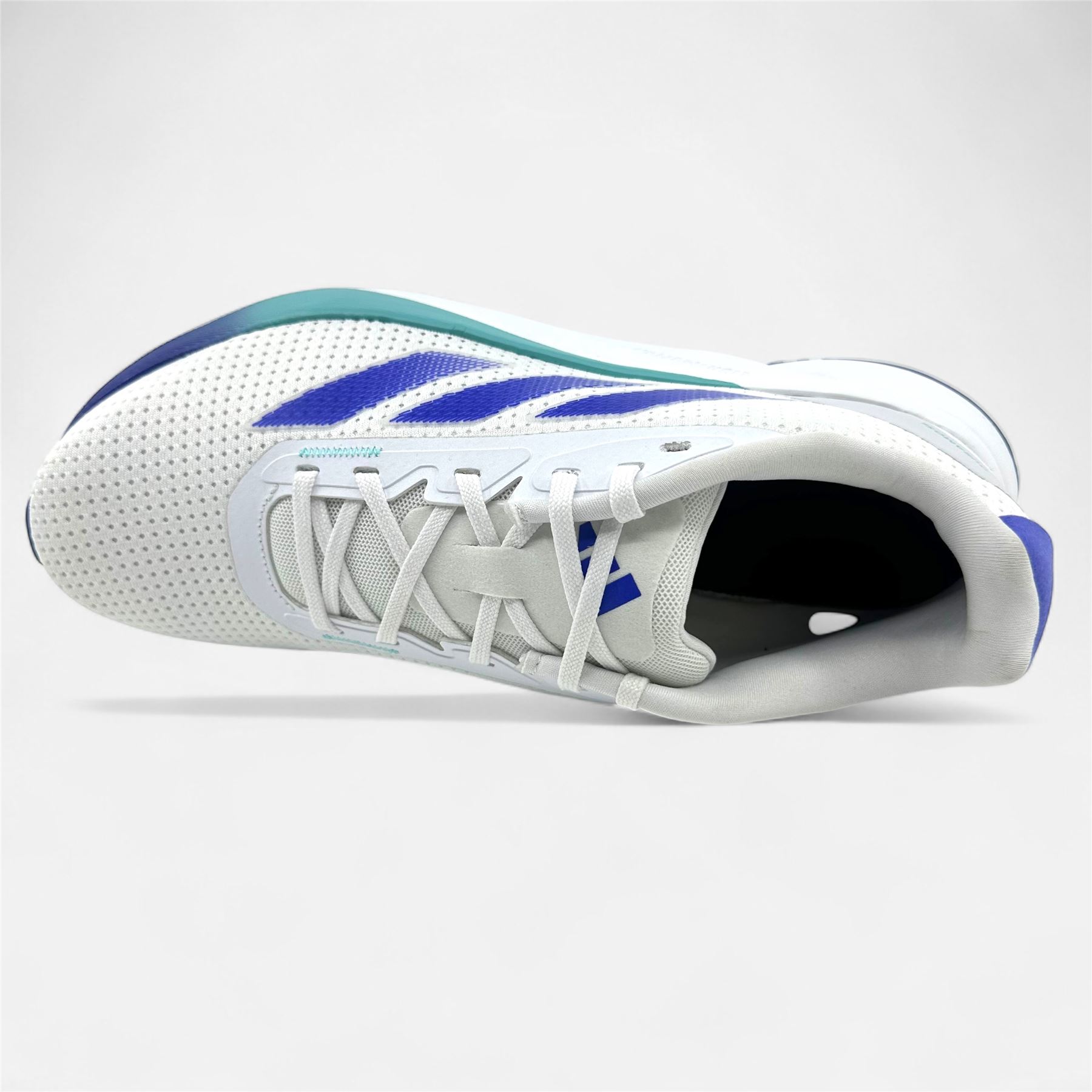 Adidas Mens 10.5 Cloud White Lucid Blue Duramo SL 2 Running Shoes Athletic Adidas Duramo SL Cloud White Lucid Blue Flash Aqua Mens  main image 2